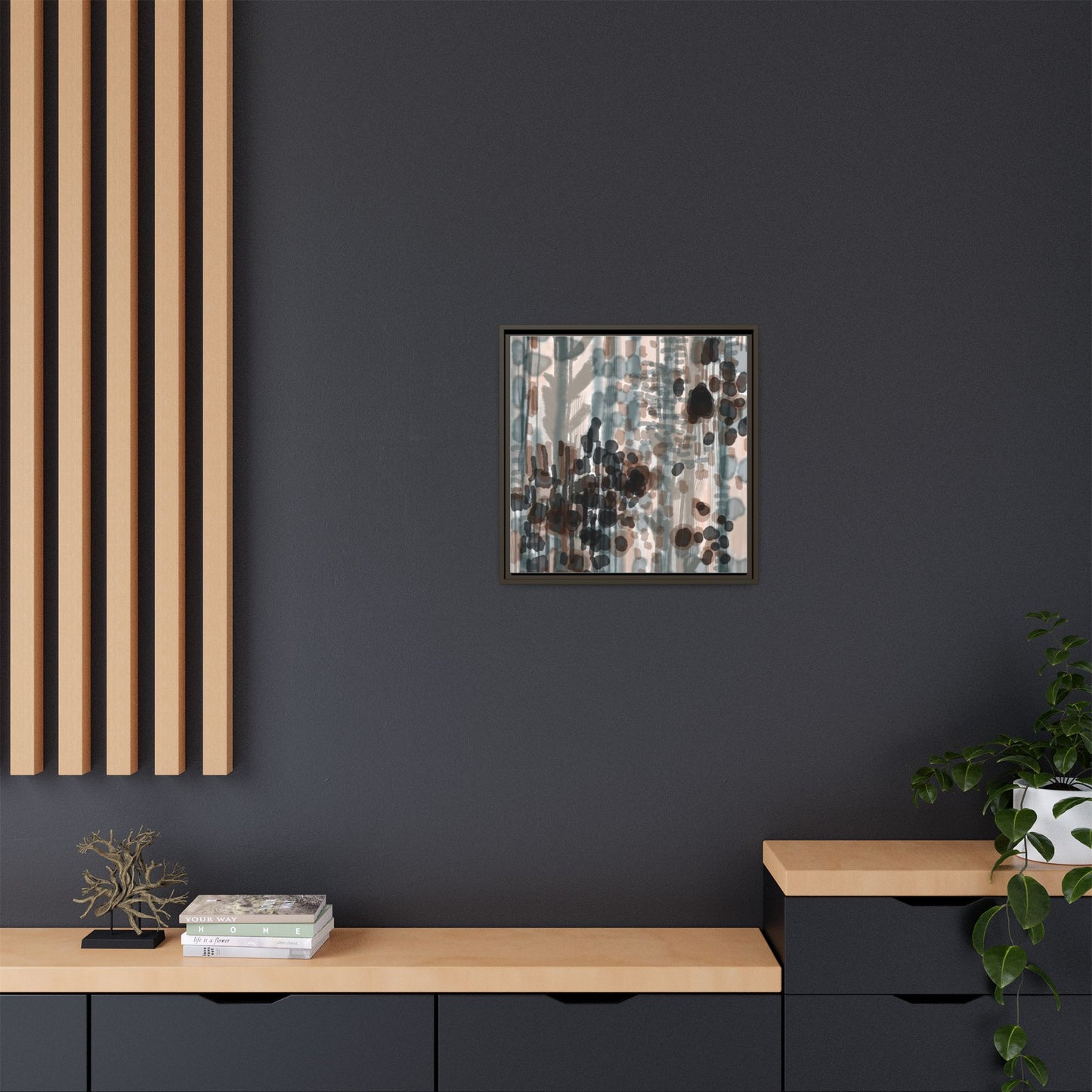 Vleken by an unknown artist Framed Canvas Art