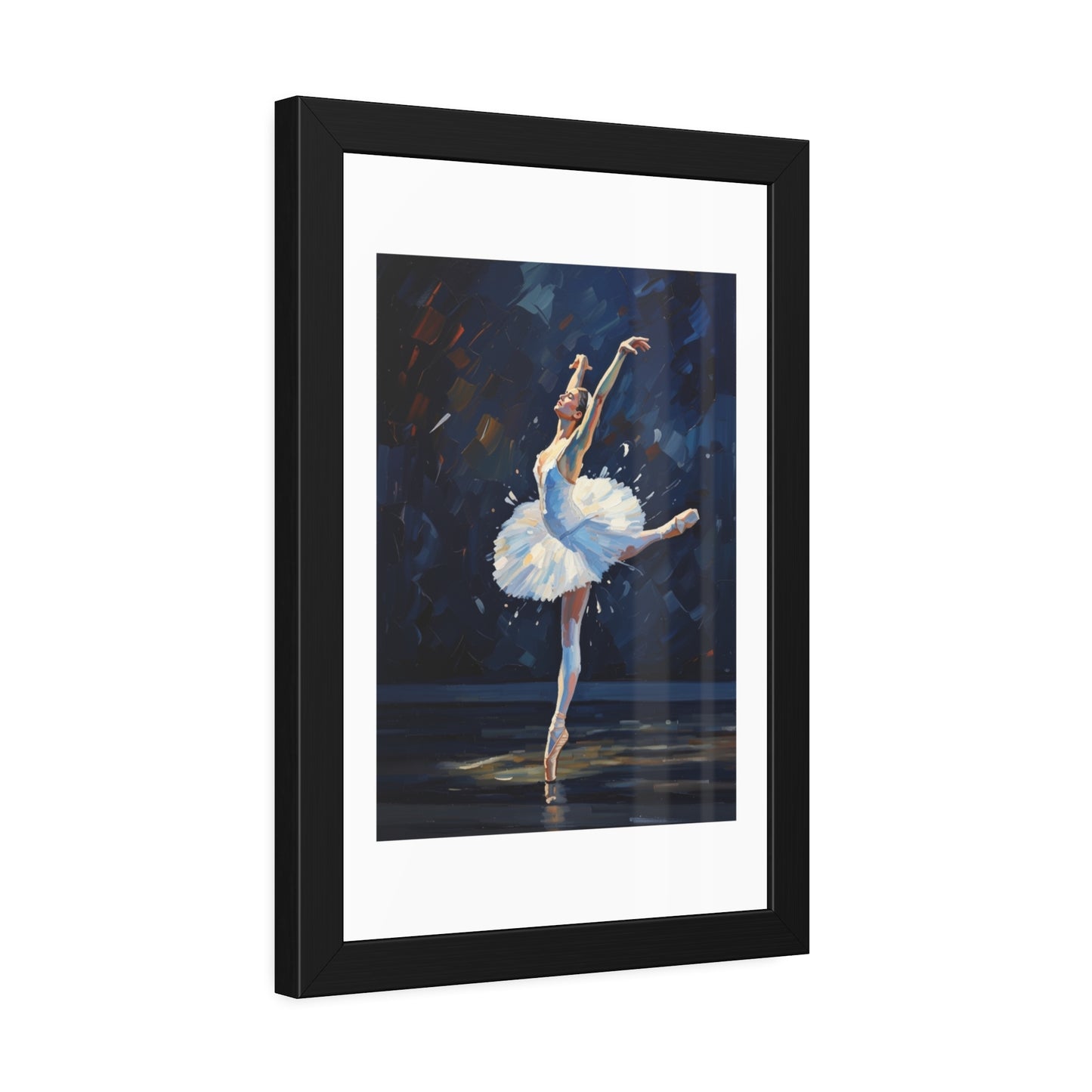 Ballet Dancer Framed Poster — Elegant Prima Ballerina Wall Art
