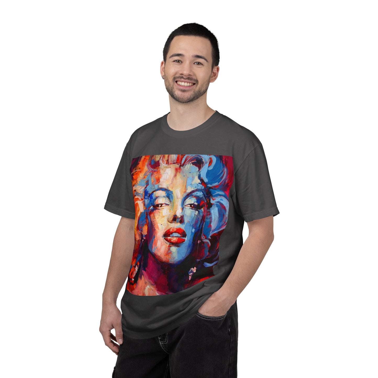 Artistic Pop Portrait T-Shirt — Colorful Marilyn-Inspired Graphic Tee