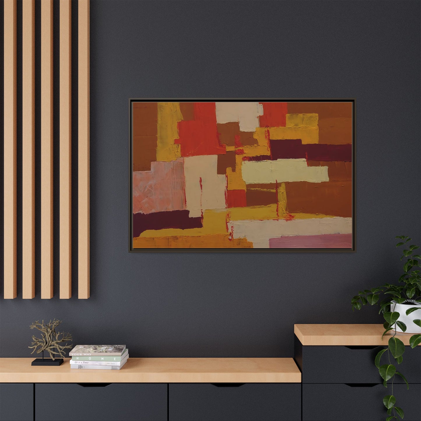 Tableau Confusion by Nicolae Calancea Framed Canvas Wall Art Print