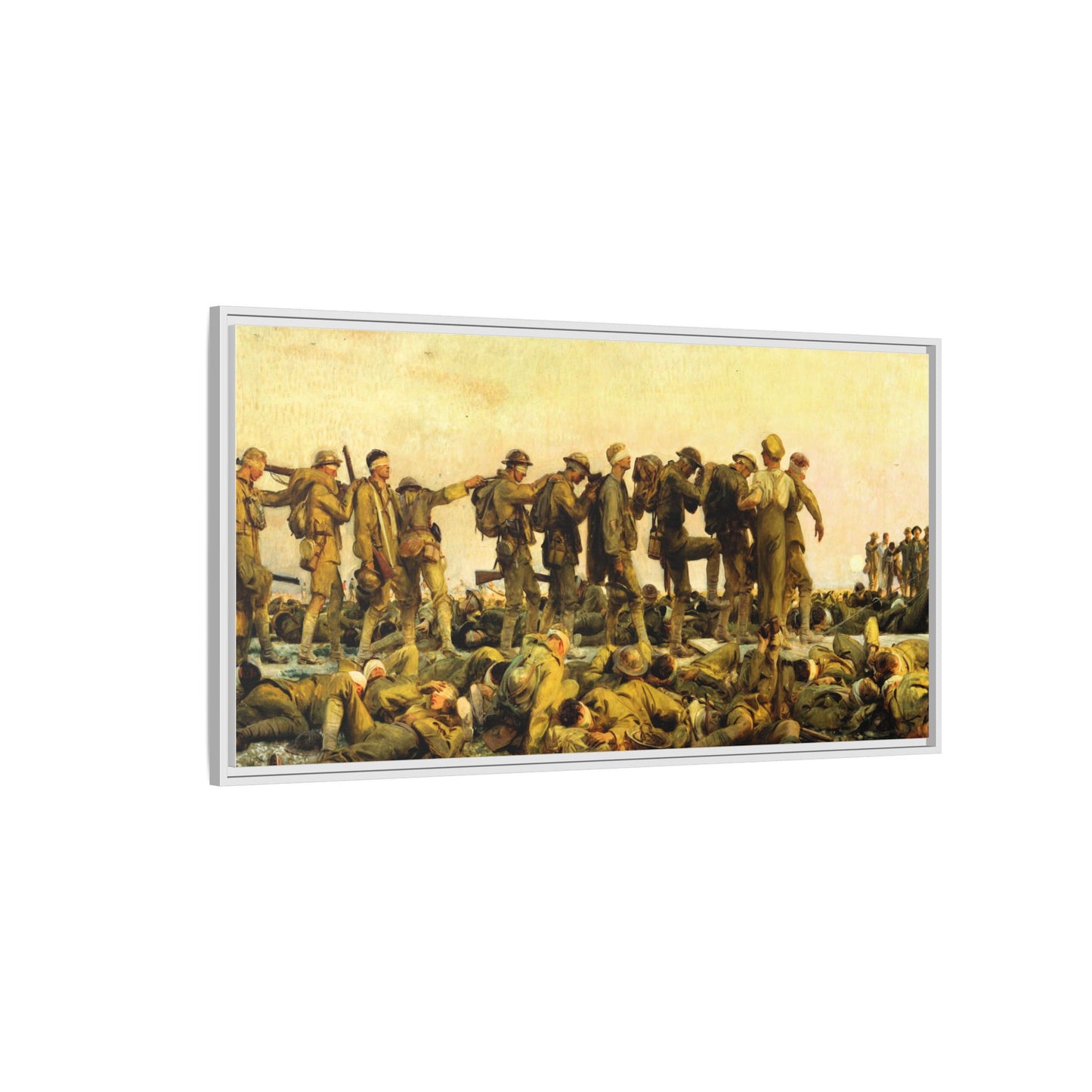 Gassed by John Singer Sargent (RA) Framed Matte Canvas Print