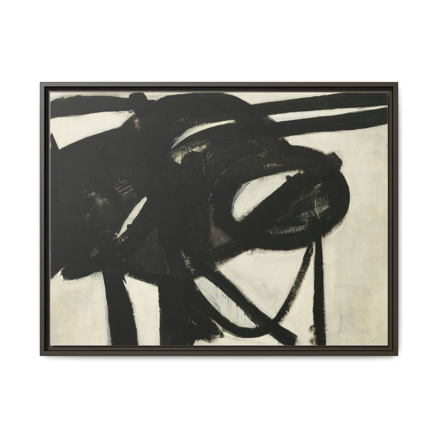 Chief by Franz Kline Abstract Matte Canvas Framed Wall Art