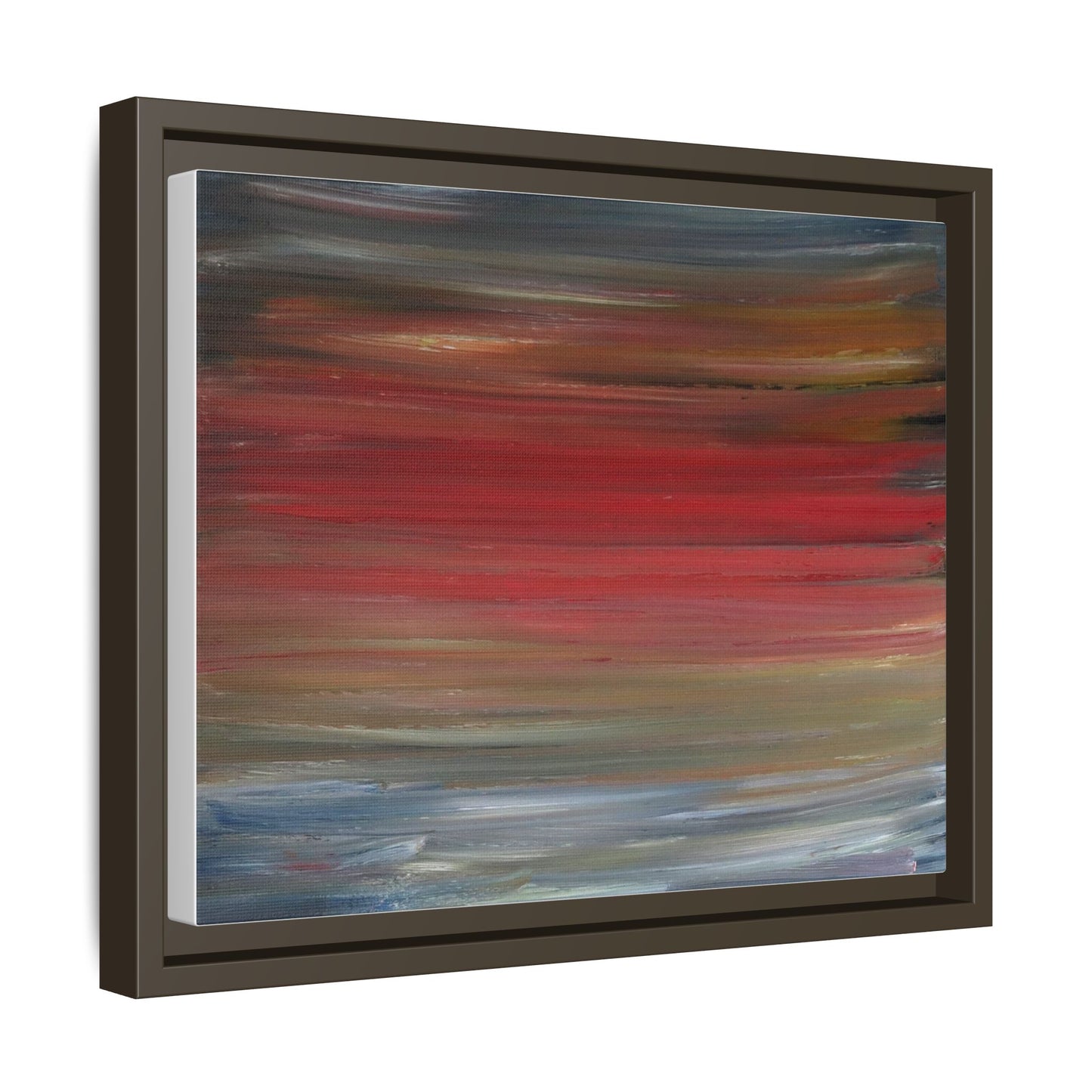 Misty morning by Norman Barrett Framed Matte Canvas Wall Art