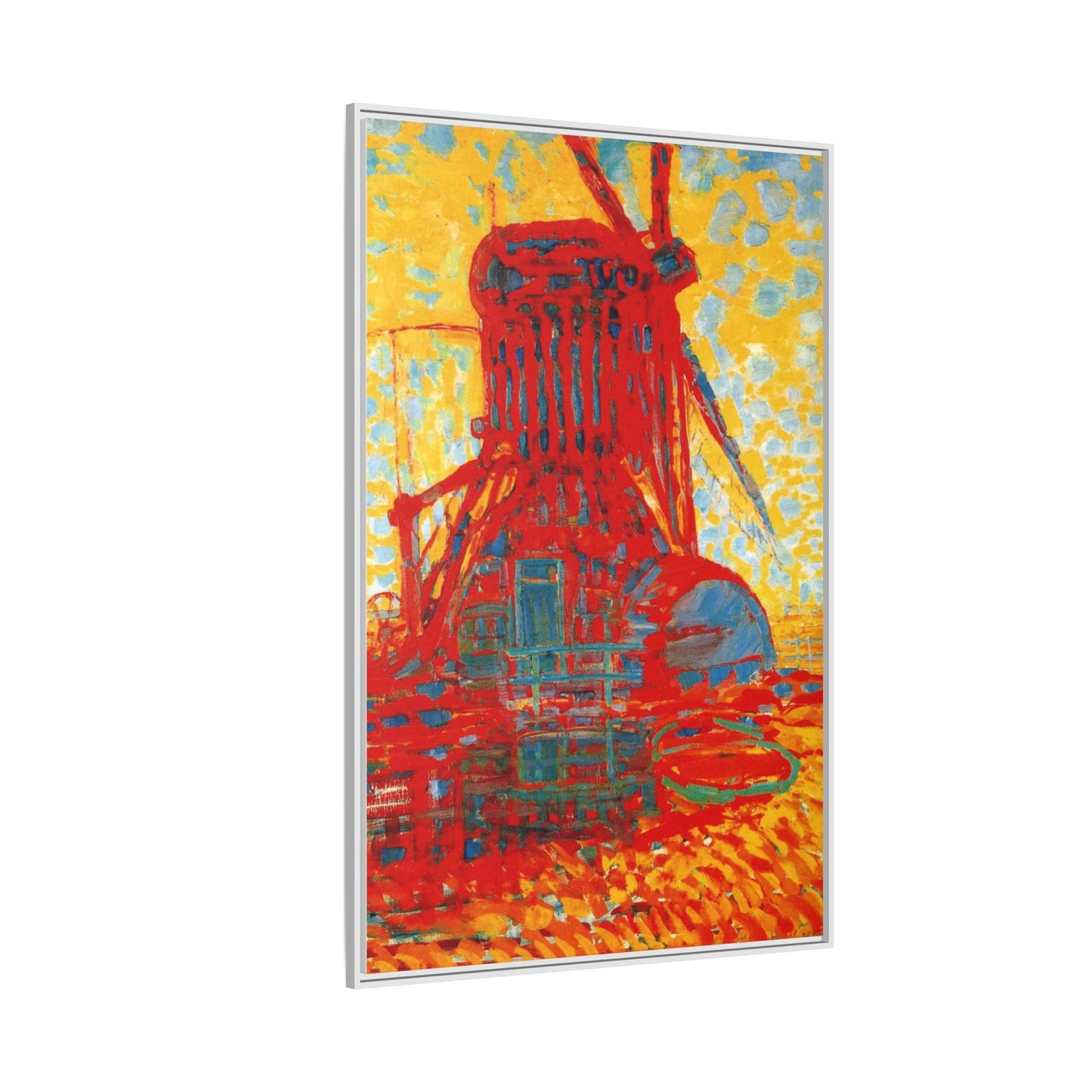 Mill by Sunlight by Piet Mondrian Matte Framed Canvas Wall Art Print
