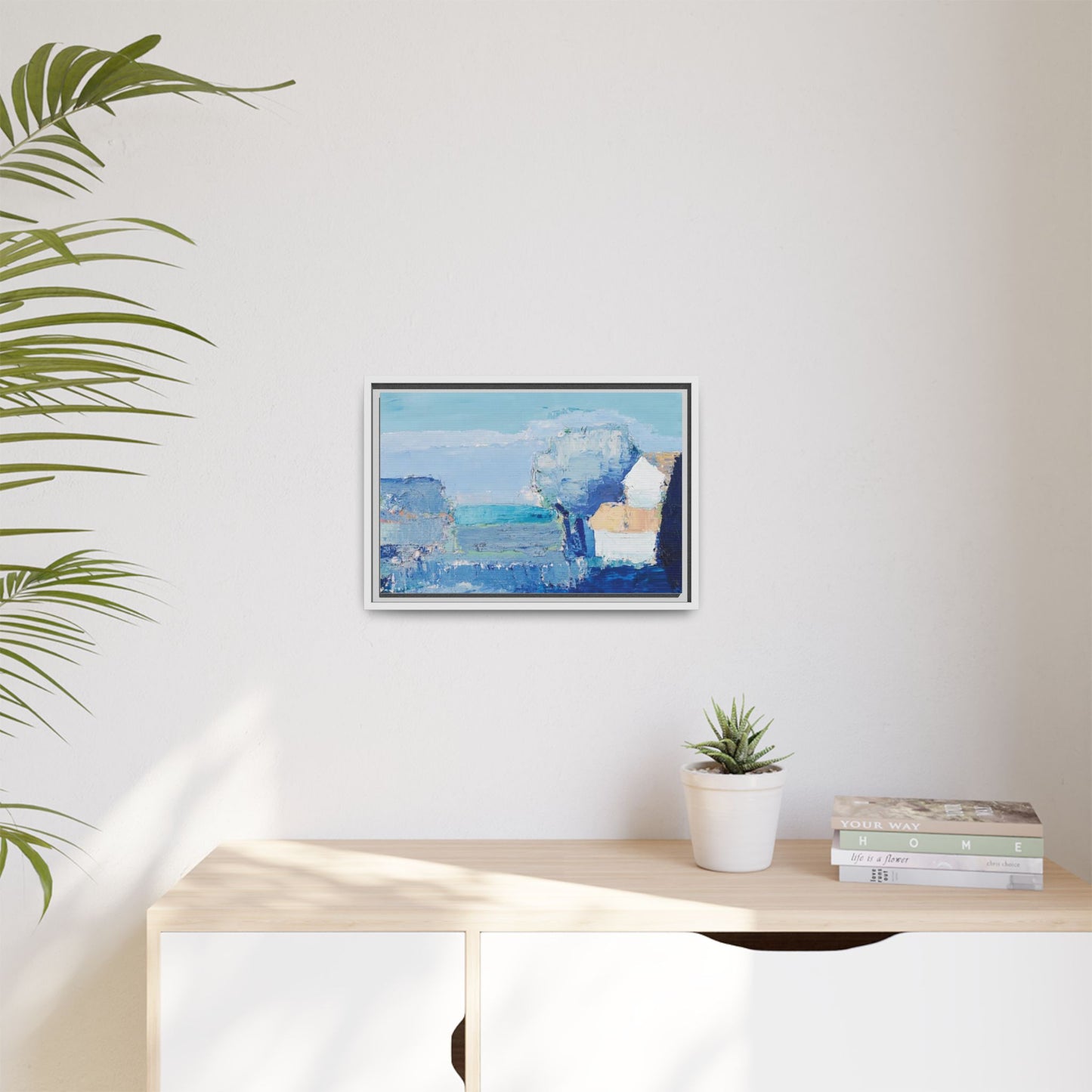 Paysage de Provence by Nicolas de Staël Framed Matte Canvas Seascape Wall Art Print