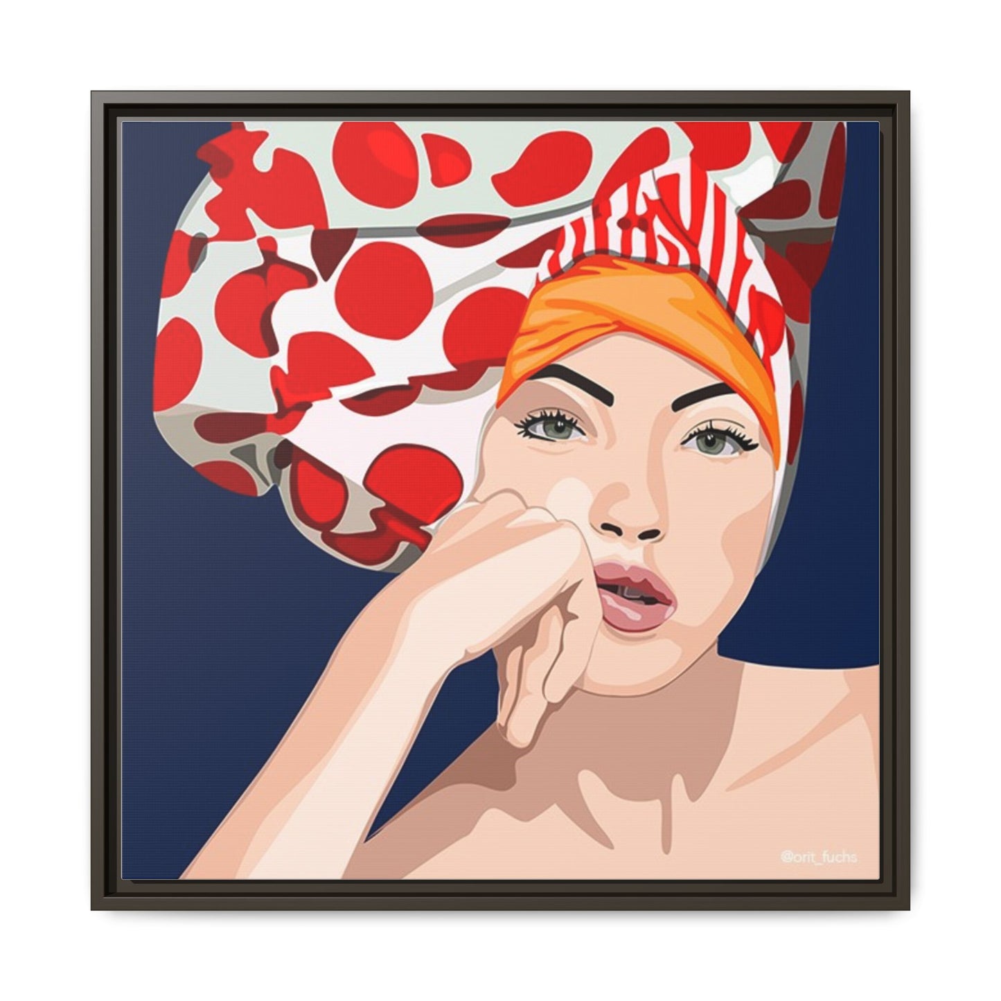 Vivid 20 by Orit Fuchs Pop Art Matte Canvas Framed Wall Art Print