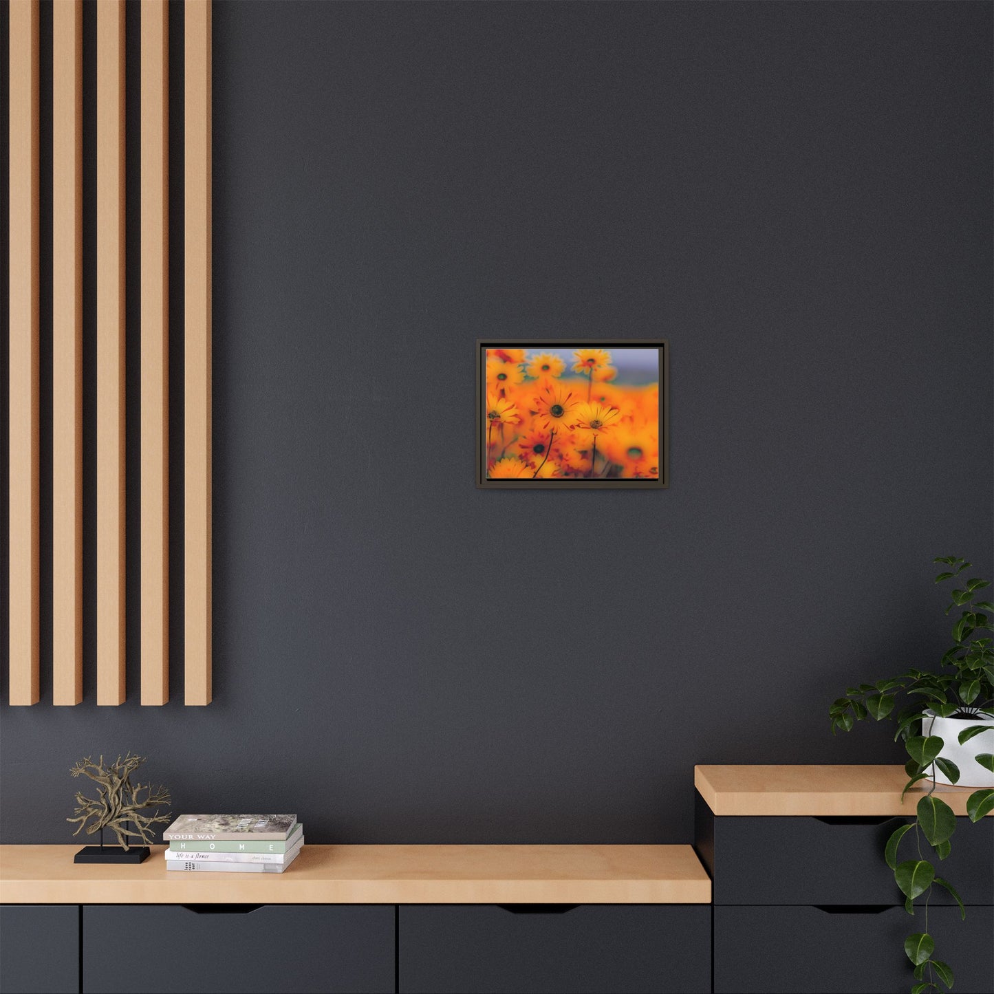 Bee Garden by Norman Barrett Framed Matte Canvas Wall Art Print