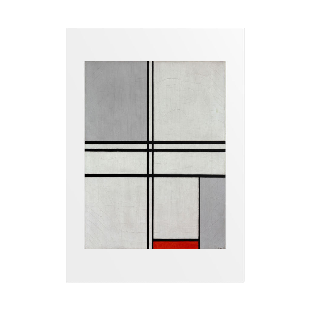 Composition (No. 1) by Piet Mondrian Abstract  Wall Art Print