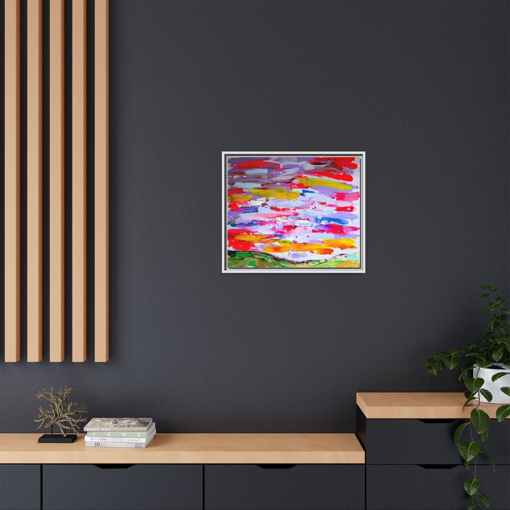 Sunny day in may by Norman Barrett Framed Matte Canvas Wall Art