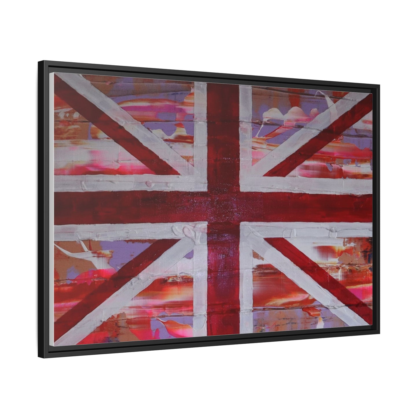 Union Jack is back! by Norman Barrett Framed Matte Canvas Print Wall Art