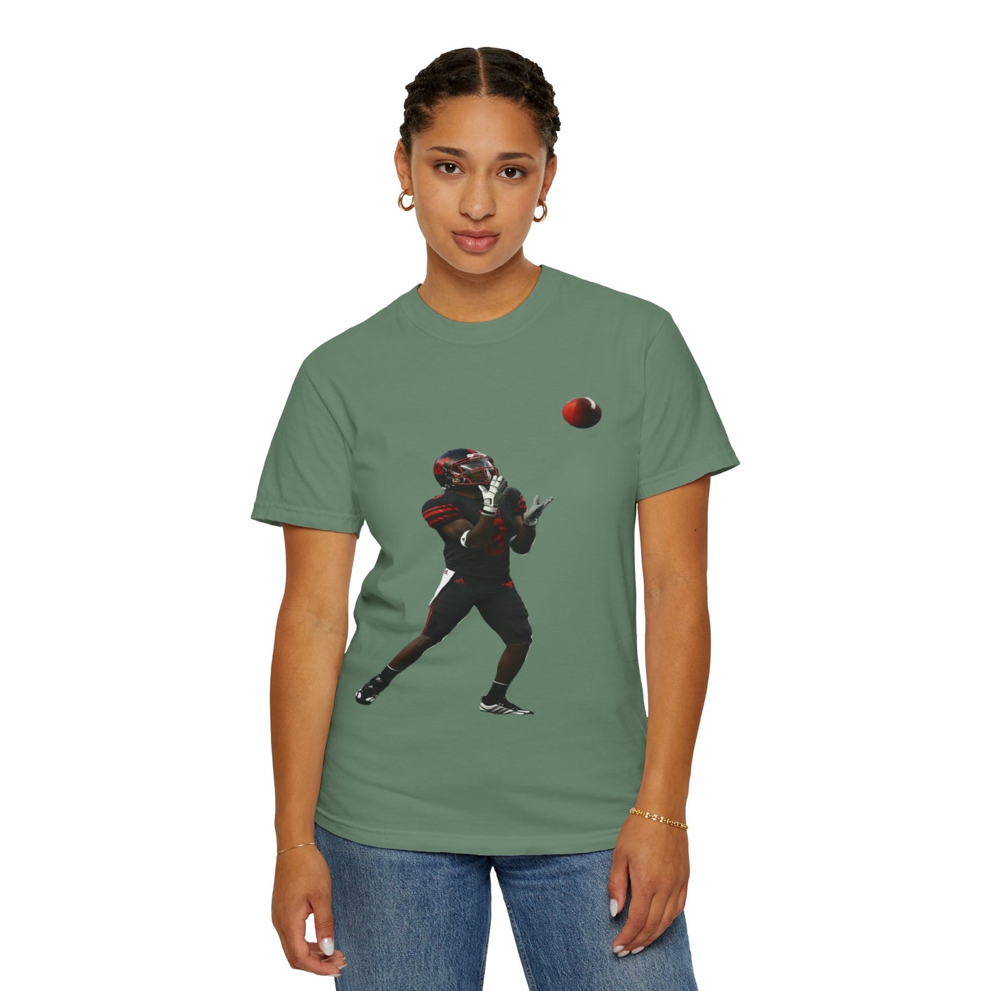 Football Player Catch T-Shirt