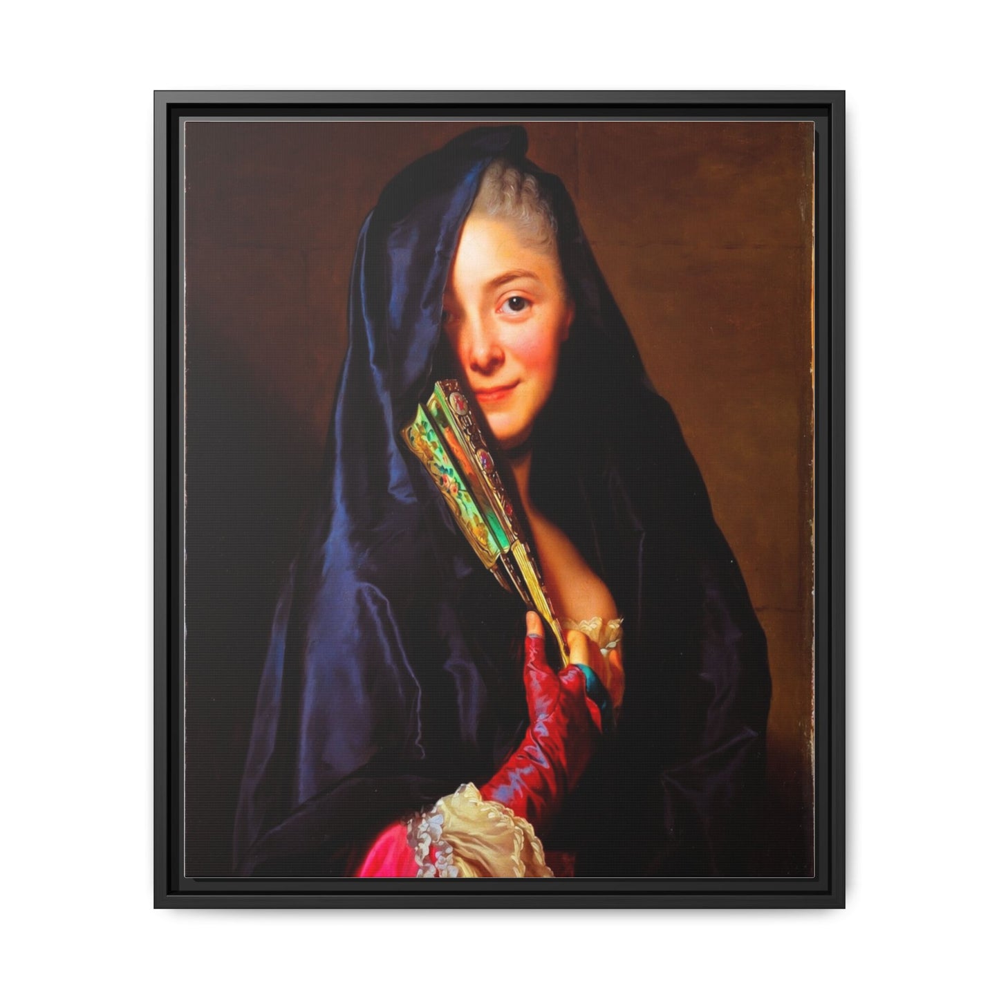 Framed Matte Canvas Wall Art — Classical Portrait Print