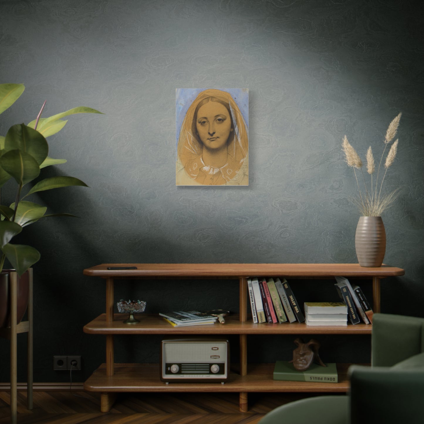 Mademoiselle Mary de Borderieux by Jean Auguste Dominique Ingres Matte Stretched Canvas Wall Art