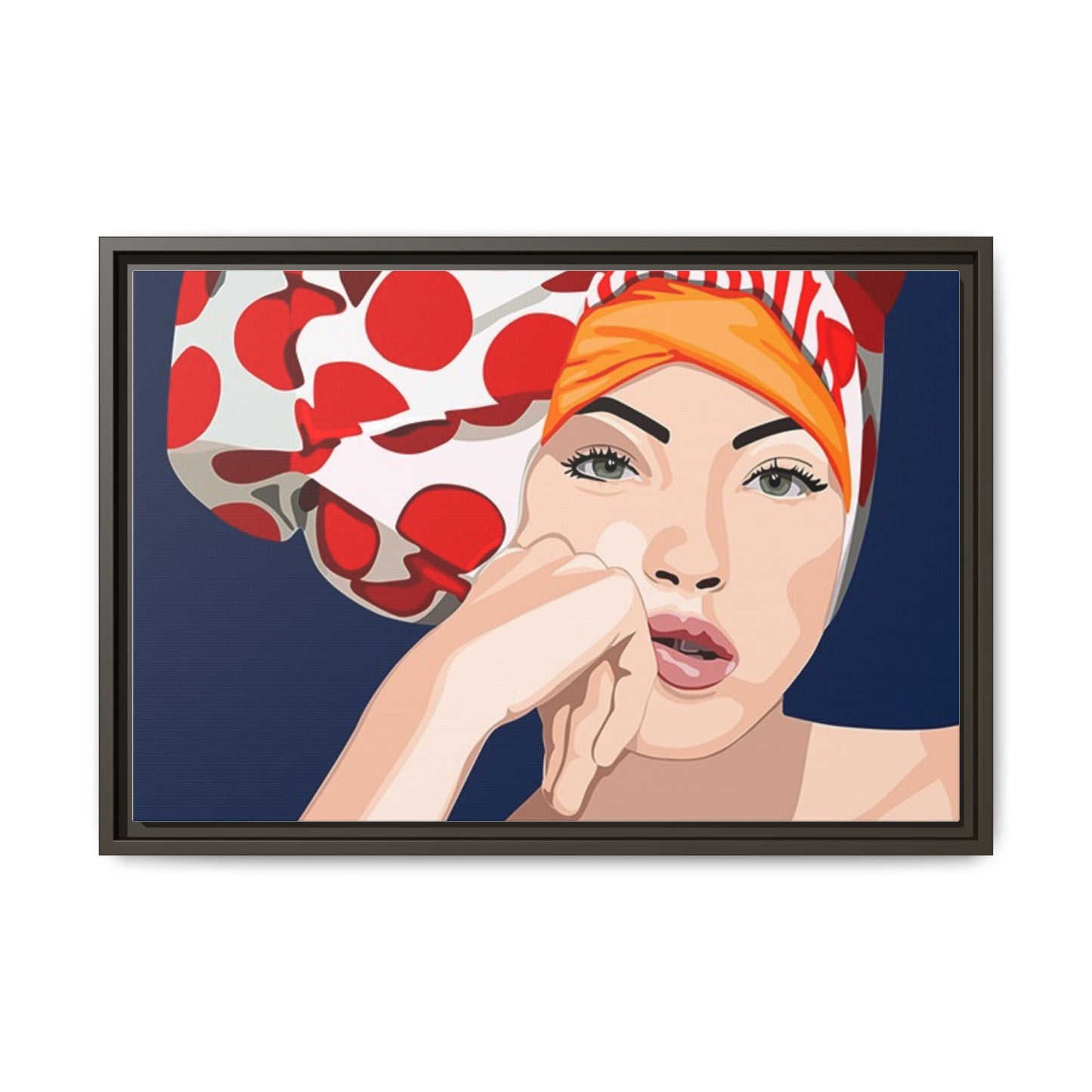 Vivid 20 by Orit Fuchs Pop Art Matte Canvas Framed Wall Art Print