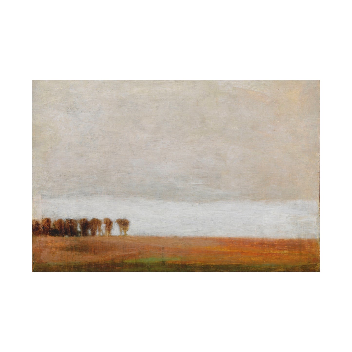 View of Jaegersborg Allé, North of Copenhagen by Vilhelm Hammershøi Canvas Wall Art Print
