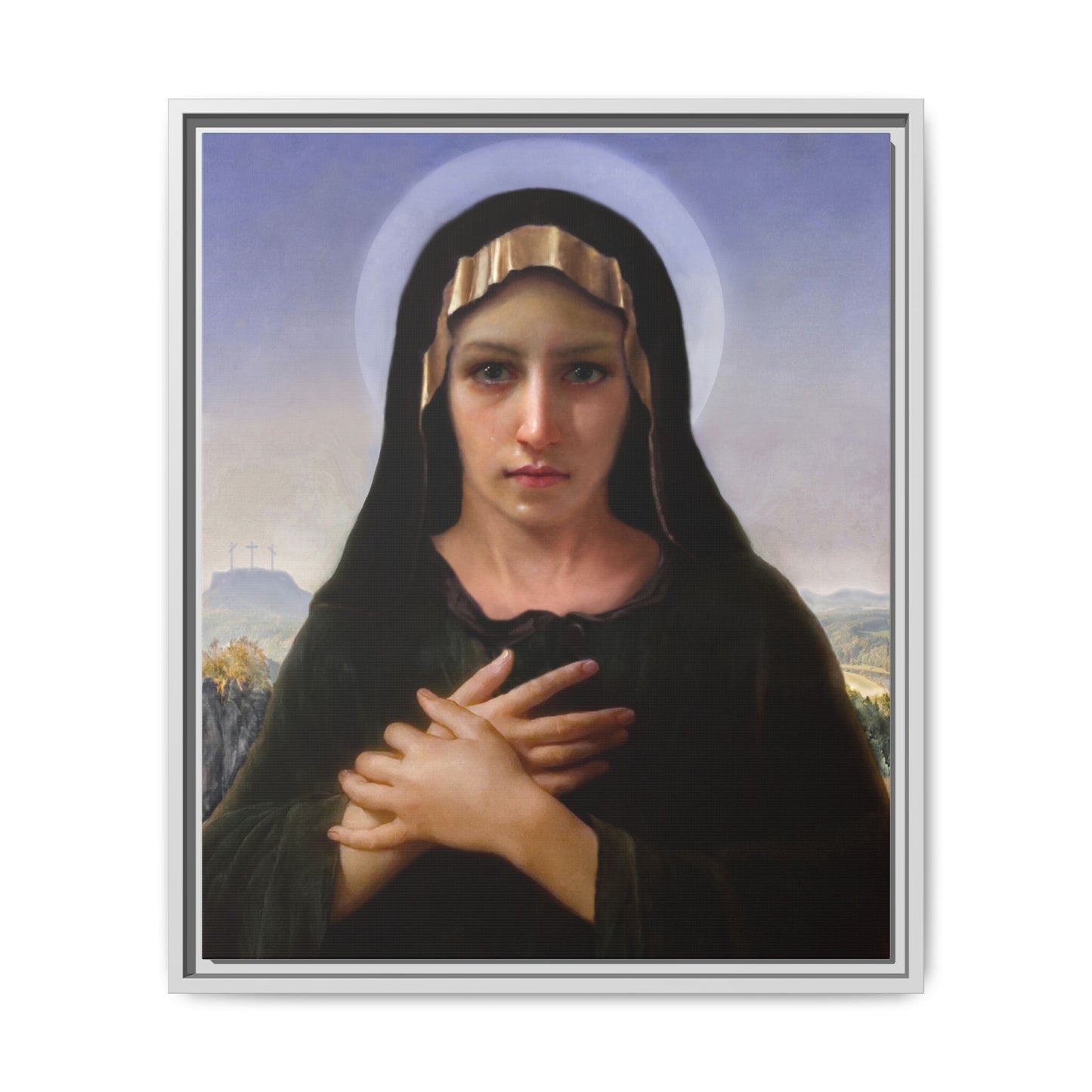 Virgo Solitudinis by William Adolphe Bouguereau Framed Matte Canvas Print