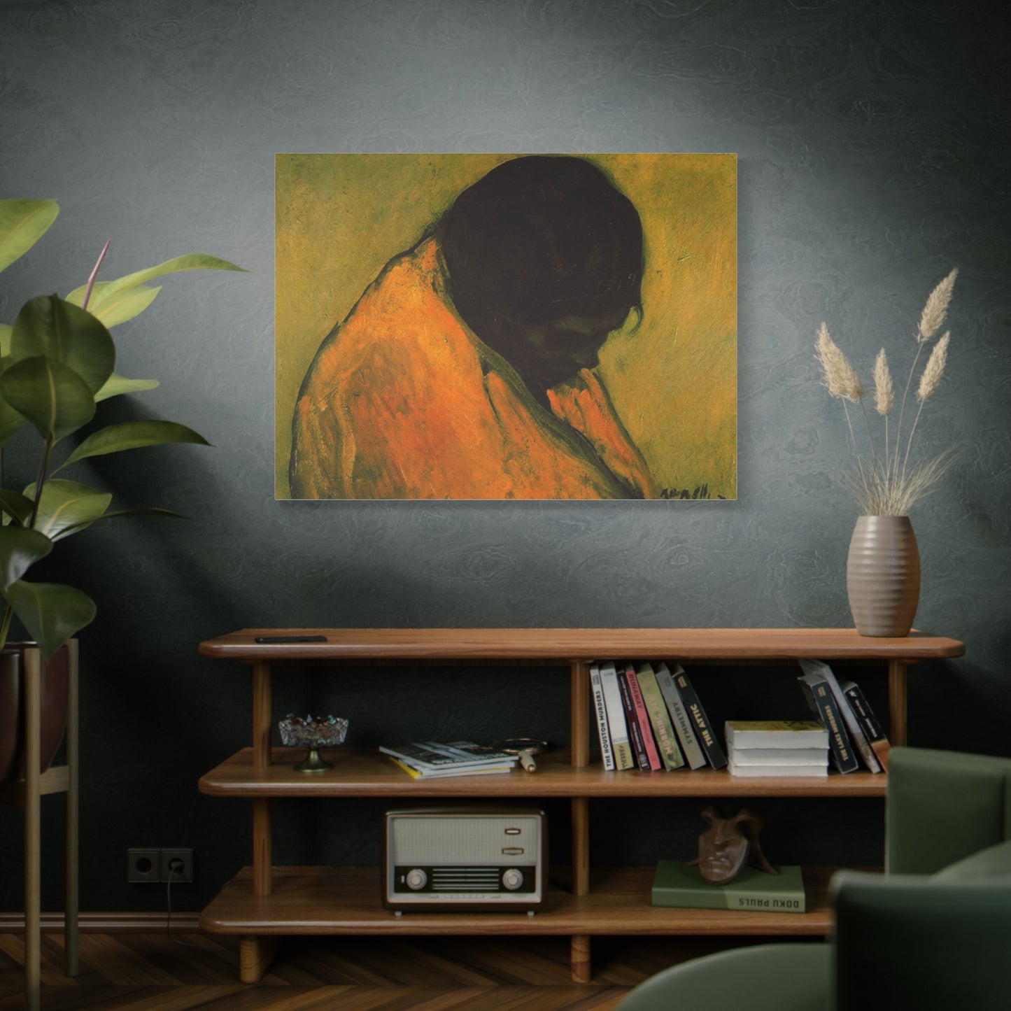 Amparo by Isidre Nonell Matte Stretched Canvas Wall Art Print