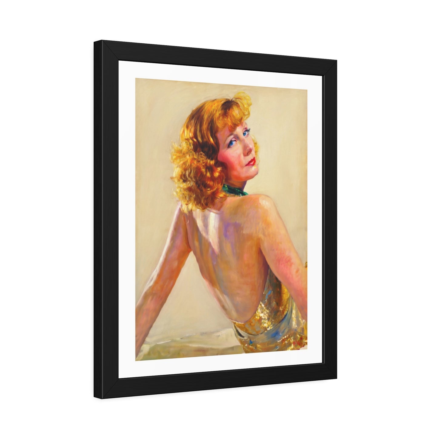 Greta Garbo Framed Paper Posters