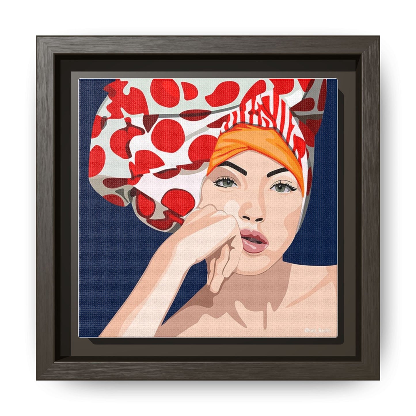 Vivid 20 by Orit Fuchs Pop Art Matte Canvas Framed Wall Art Print