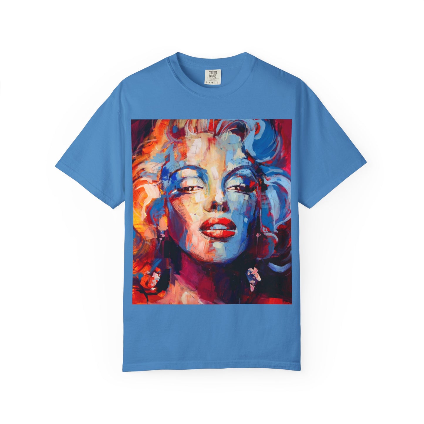 Artistic Pop Portrait T-Shirt — Colorful Marilyn-Inspired Graphic Tee