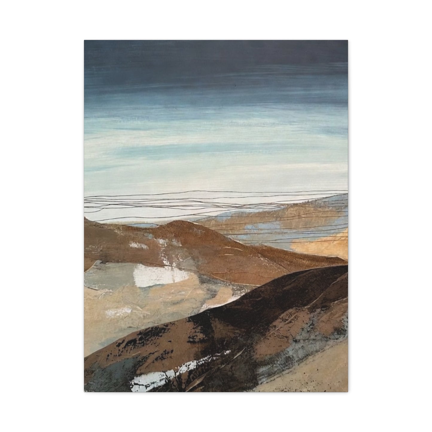 Abstract Landscape Matte Canvas Wall Art — Stretched 1.25"