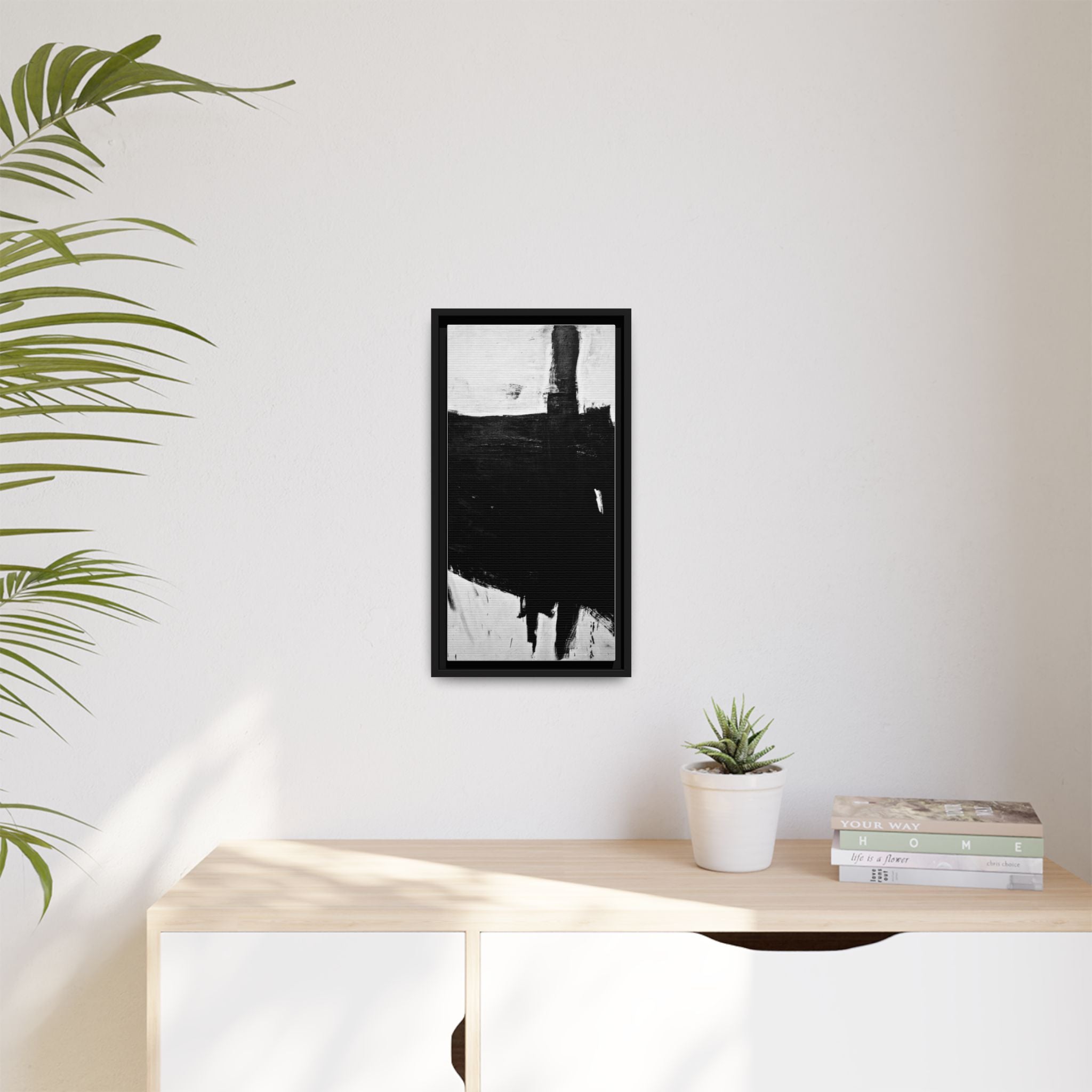 Sabra by Franz Kline Abstract Matte Canvas Framed Wall Art Print