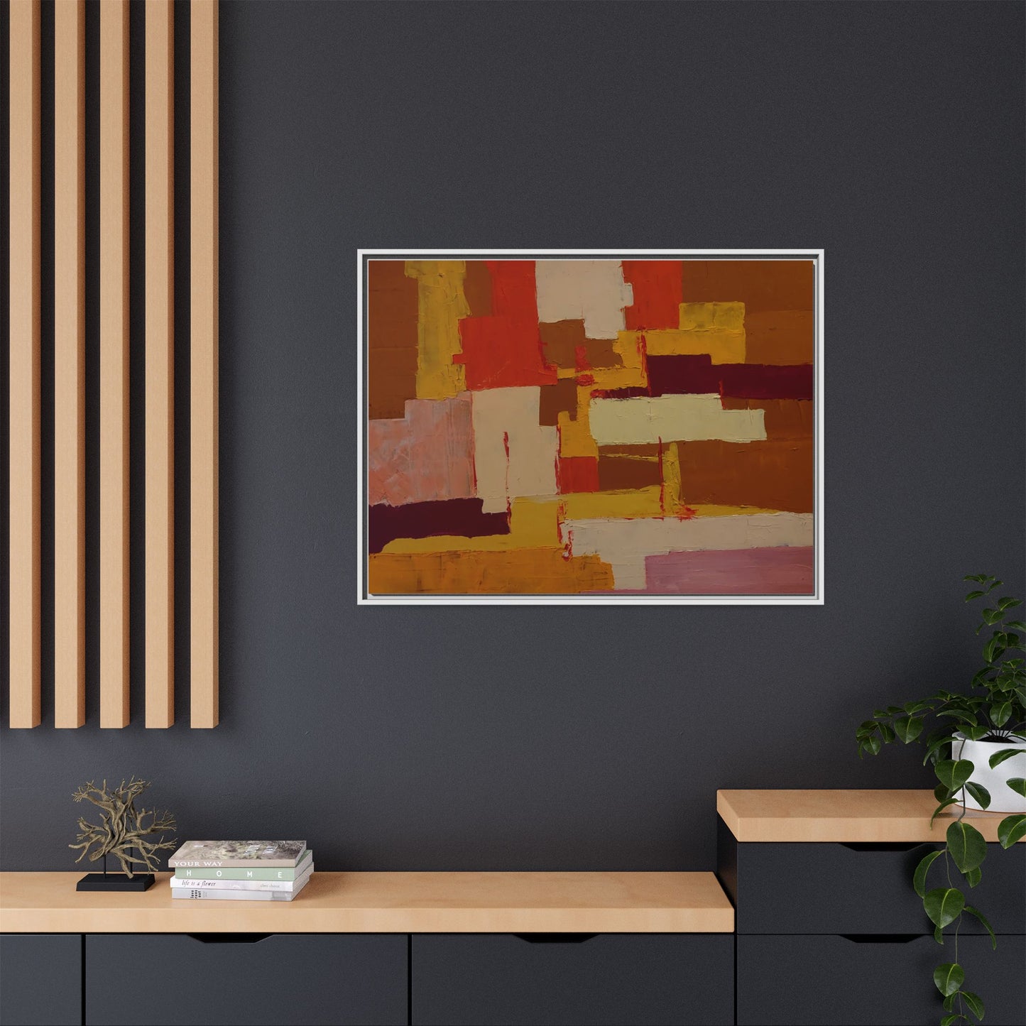 Tableau Confusion by Nicolae Calancea Framed Canvas Wall Art Print