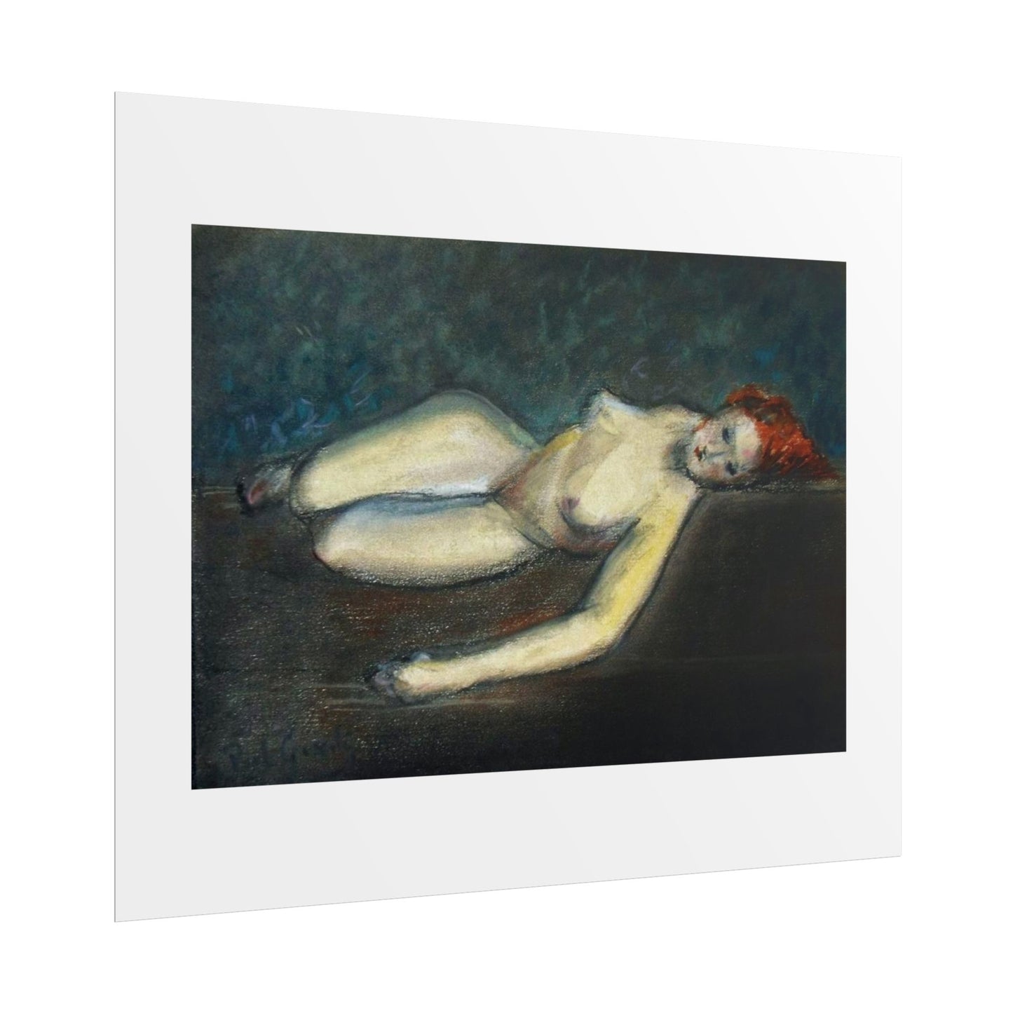 Lying nude by Paul Gosselin Wall Art Poster