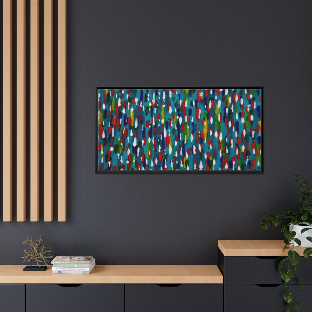 Colours Of The Soul Reflecting On Water by Ariel Chavarro Avila Matte Canvas Framed Art