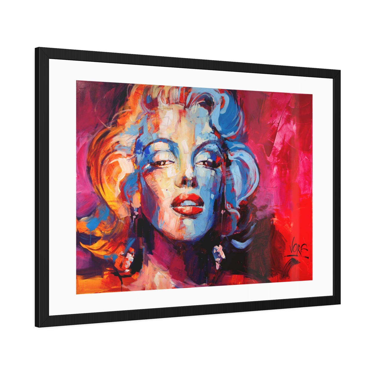 Marilyn Monroe attributed to Voke Framed Wall Art Print