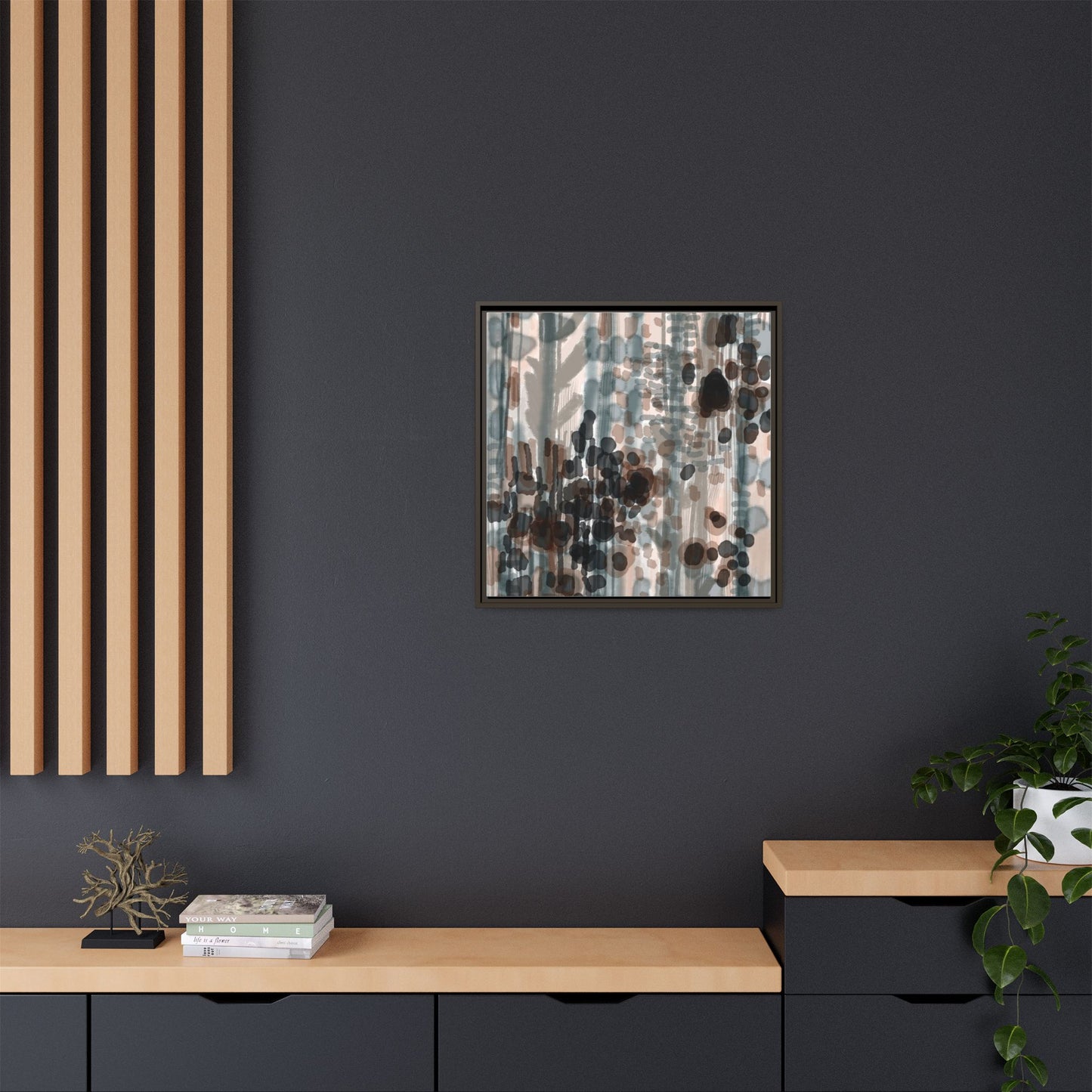 Vleken by an unknown artist Framed Canvas Art