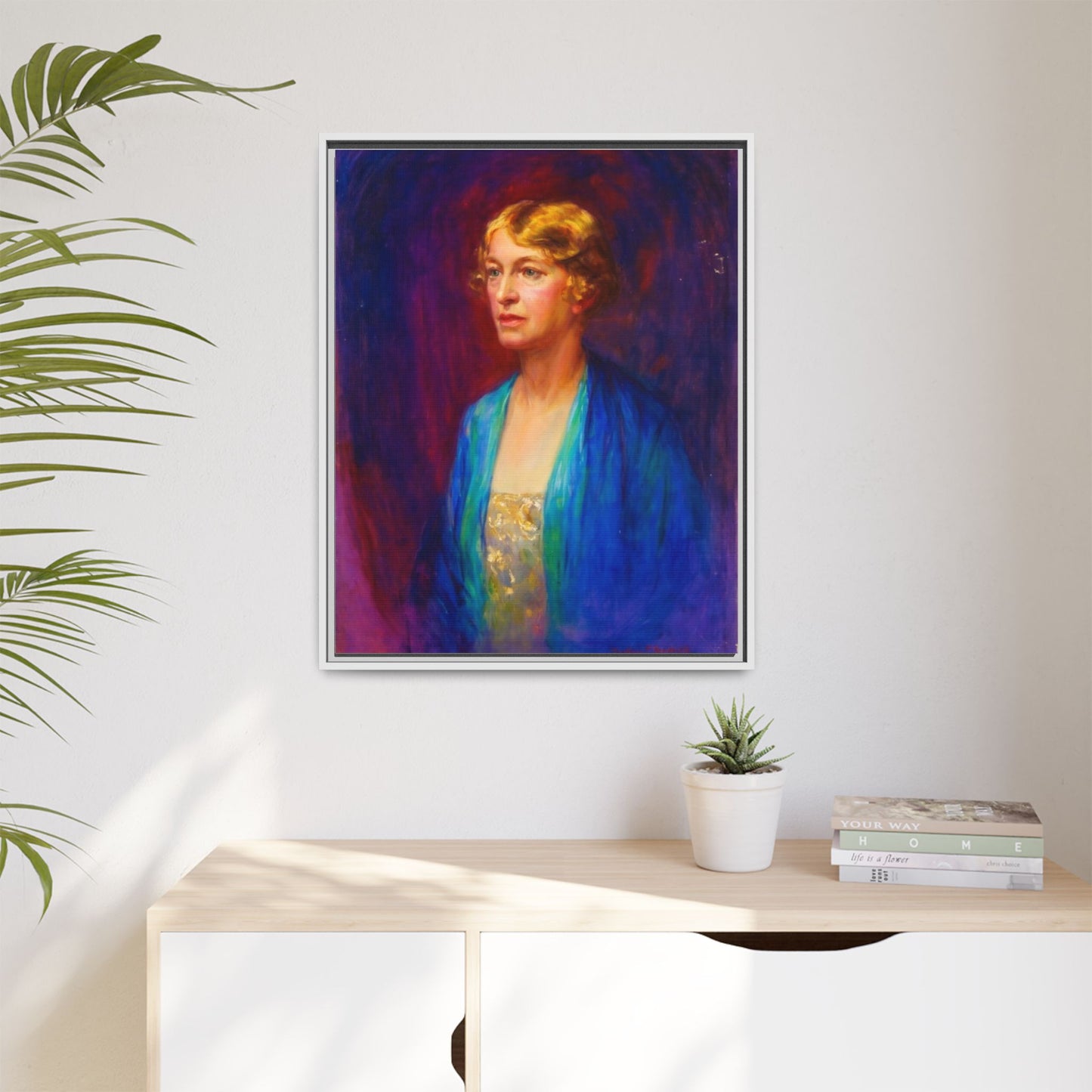 Matte Canvas Portrait , Framed (Multi-color)
