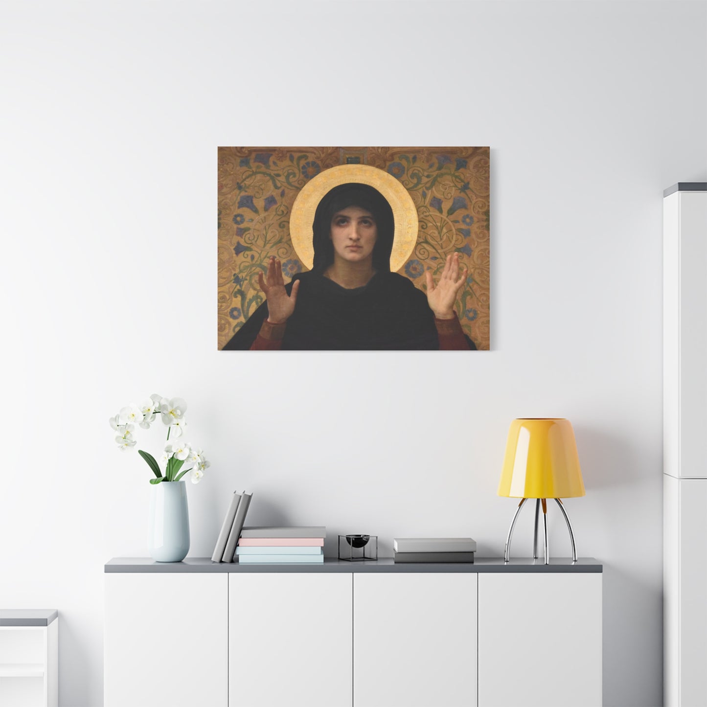 La Vierge consolatrice by William Adolphe Bouguereau Matte Stretched Wall Art