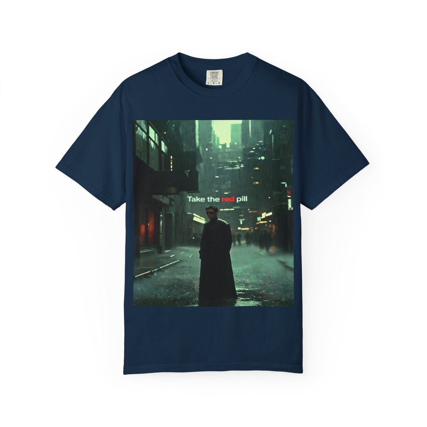 Take the Red Pill T-Shirt — Cyberpunk Noir Graphic Tee