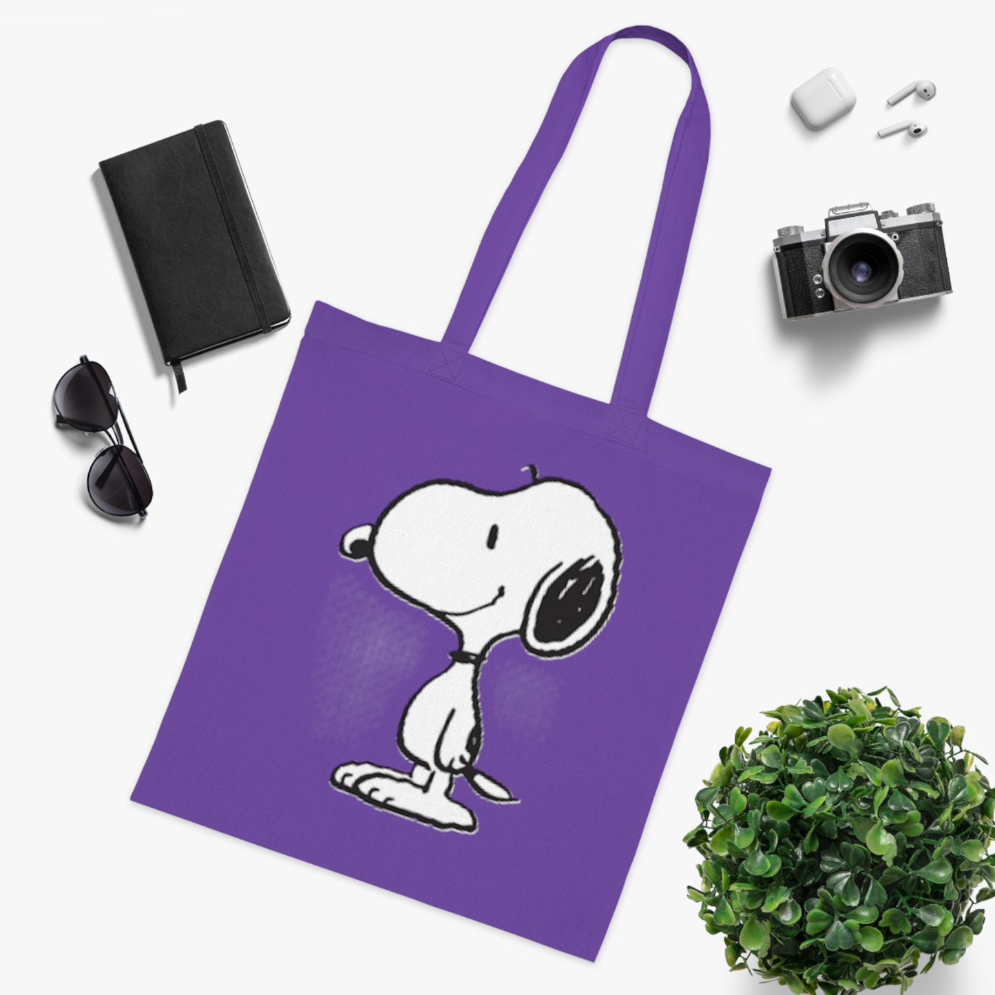 Classic Snoopy Cotton Tote Bag – Retro Peanuts Character Tote