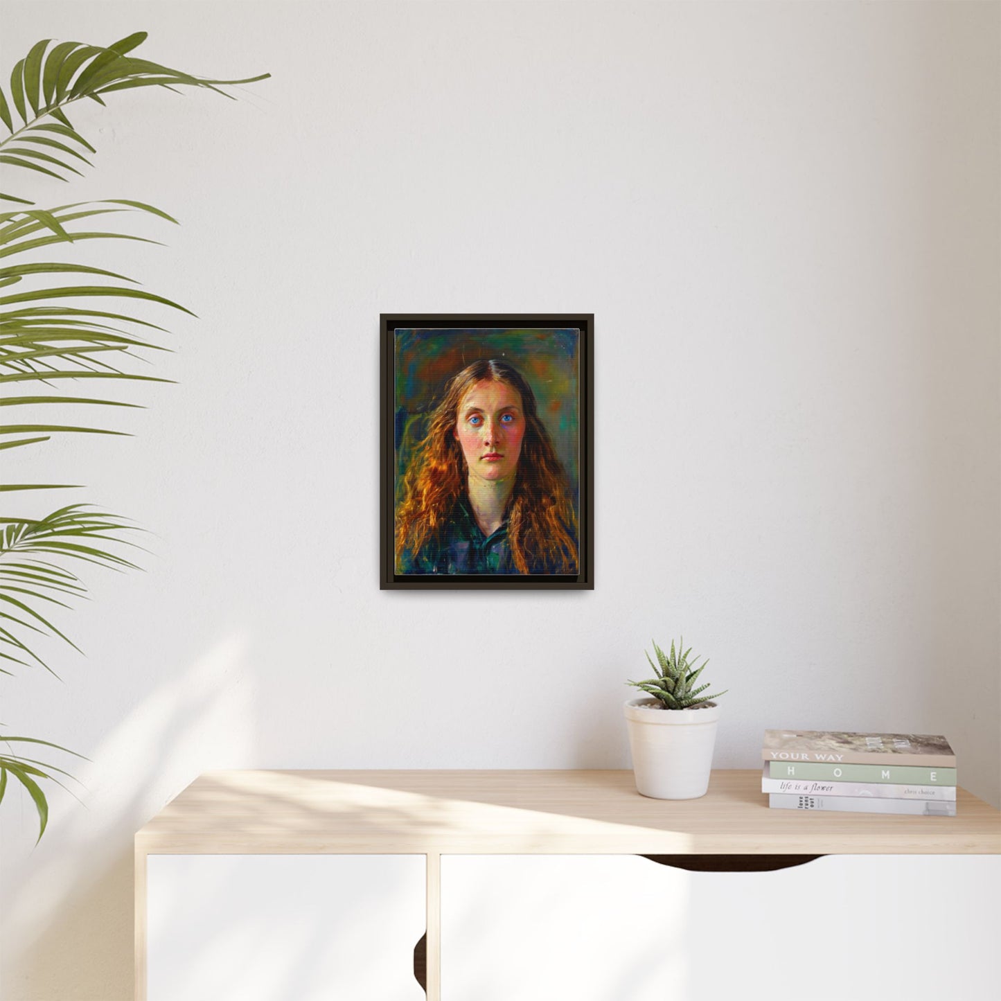 Framed Matte Canvas Print — Vintage Portrait Art