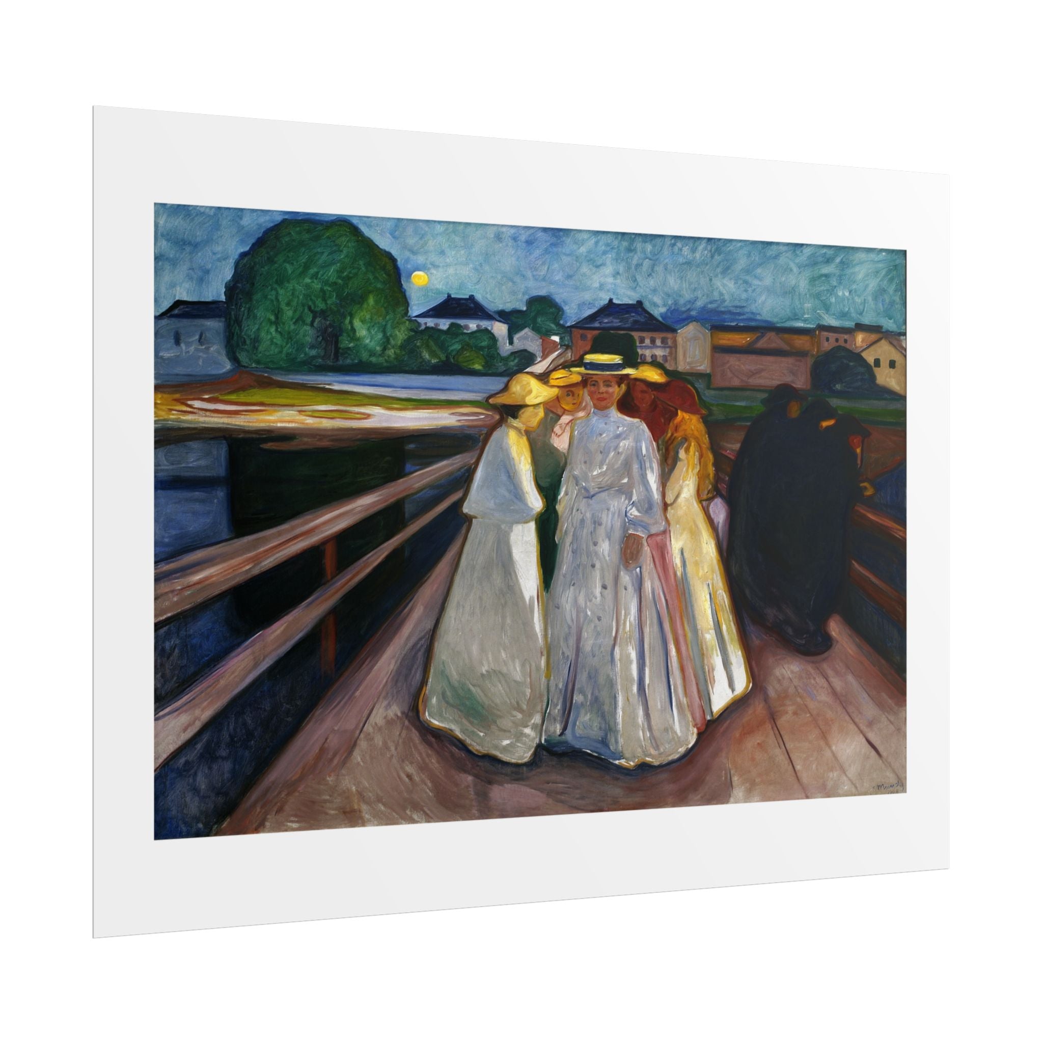 On the Bridge (Thielska) by Edvard Munch Wall Art Print