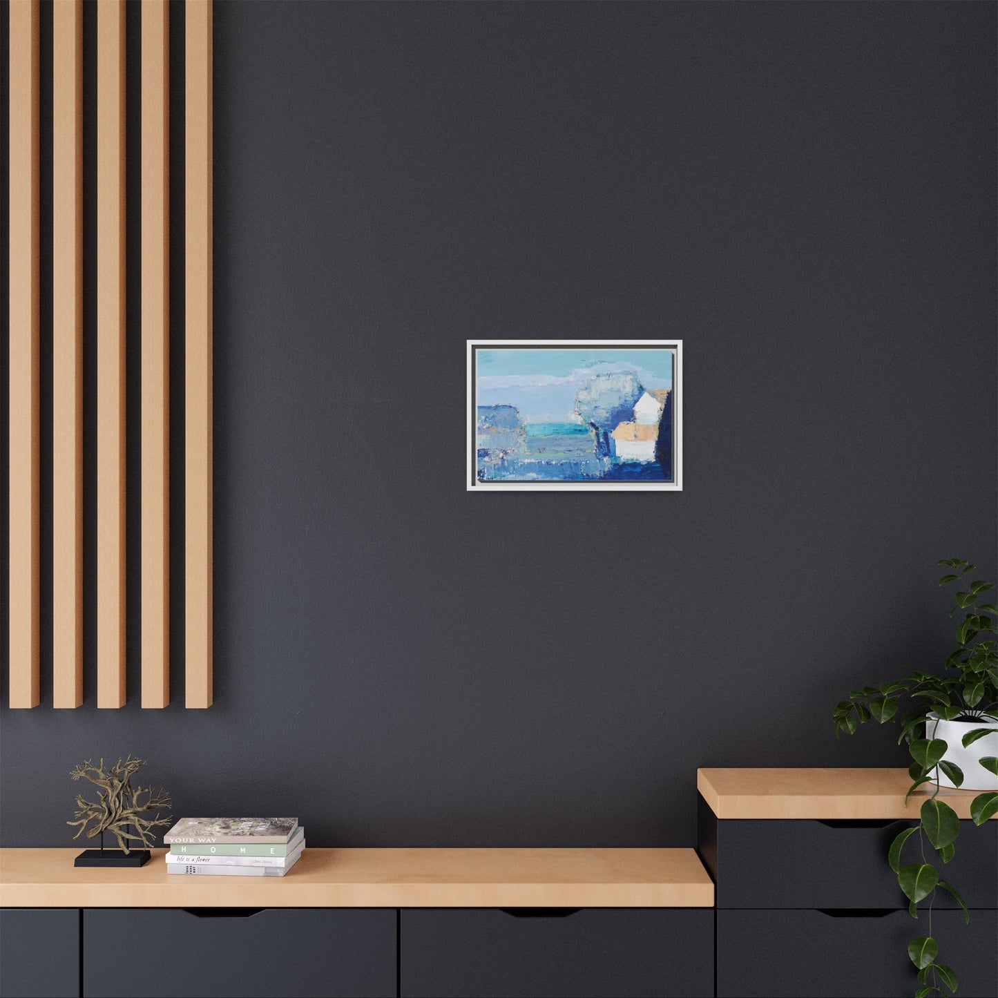Paysage de Provence by Nicolas de Staël Framed Matte Canvas Seascape Wall Art Print