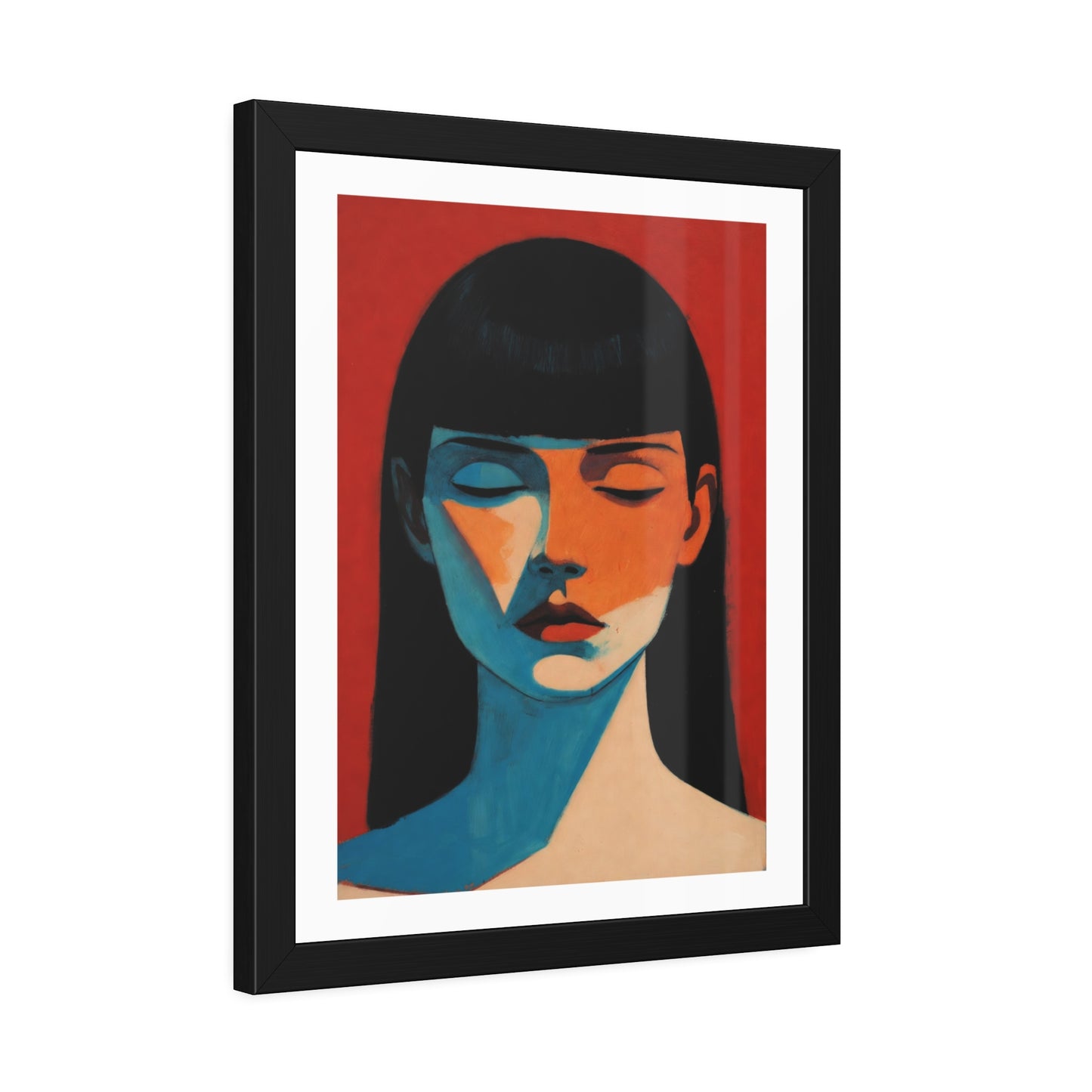 Framed Art Print — Moody Portrait Poster
