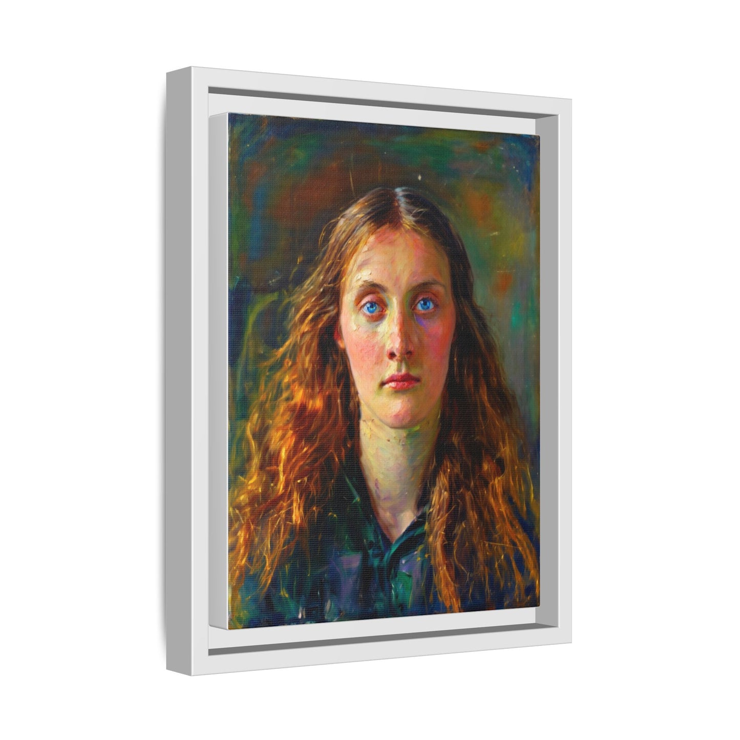 Framed Matte Canvas Print — Vintage Portrait Art