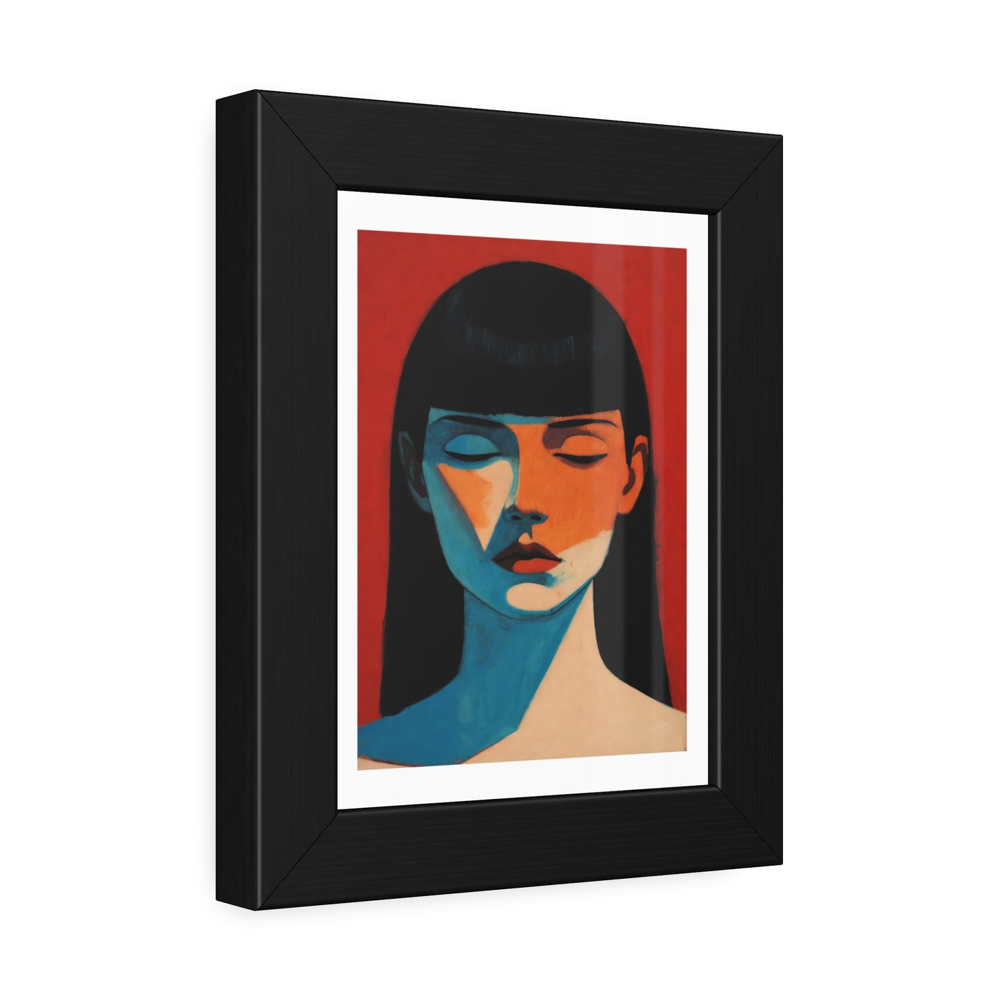 Framed Art Print — Moody Portrait Poster