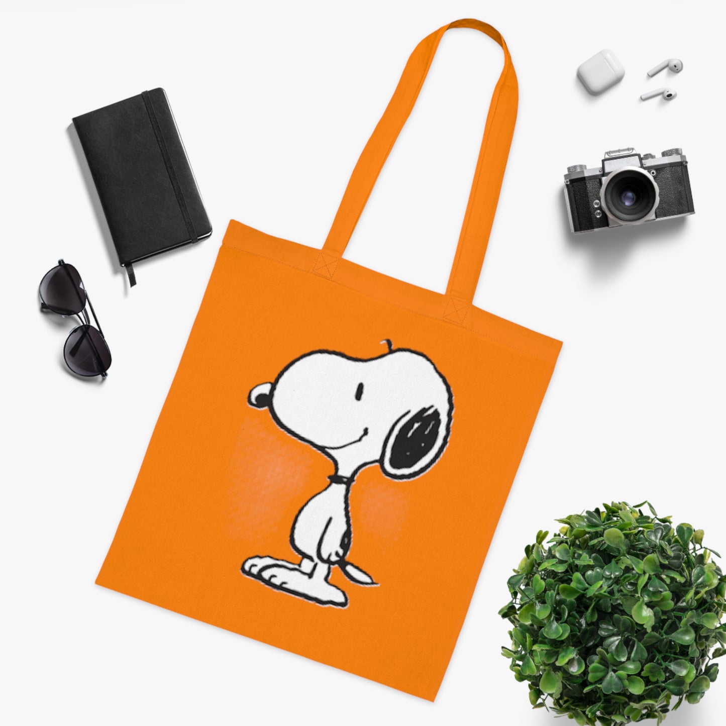 Classic Snoopy Cotton Tote Bag – Retro Peanuts Character Tote