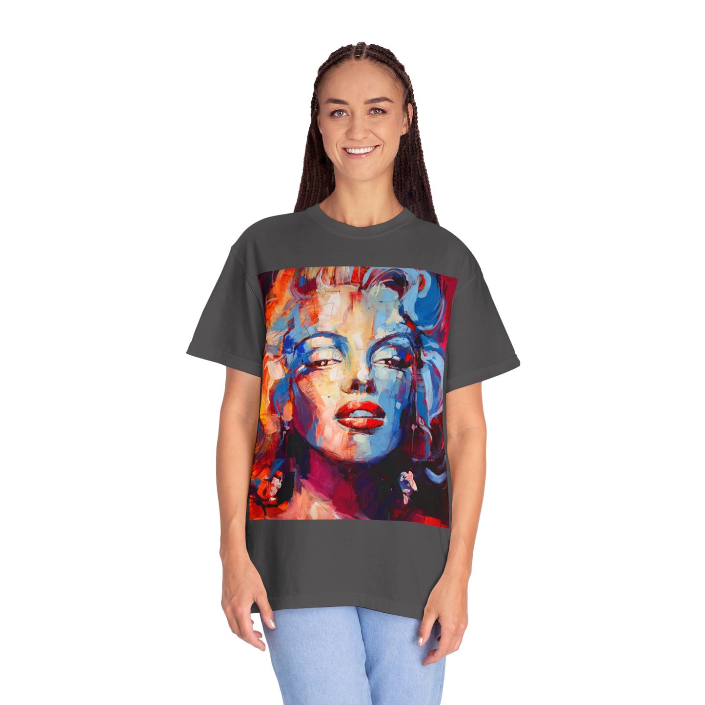 Artistic Pop Portrait T-Shirt — Colorful Marilyn-Inspired Graphic Tee