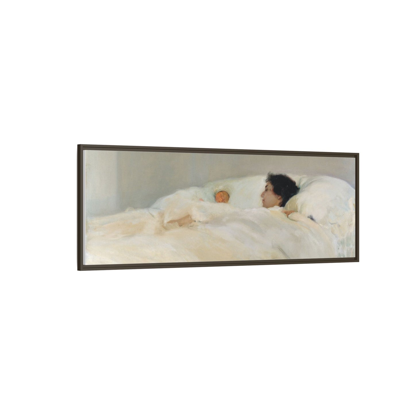Mother by Joaquin Sorolla y Bastida Framed Matte Canvas Wall Art Print