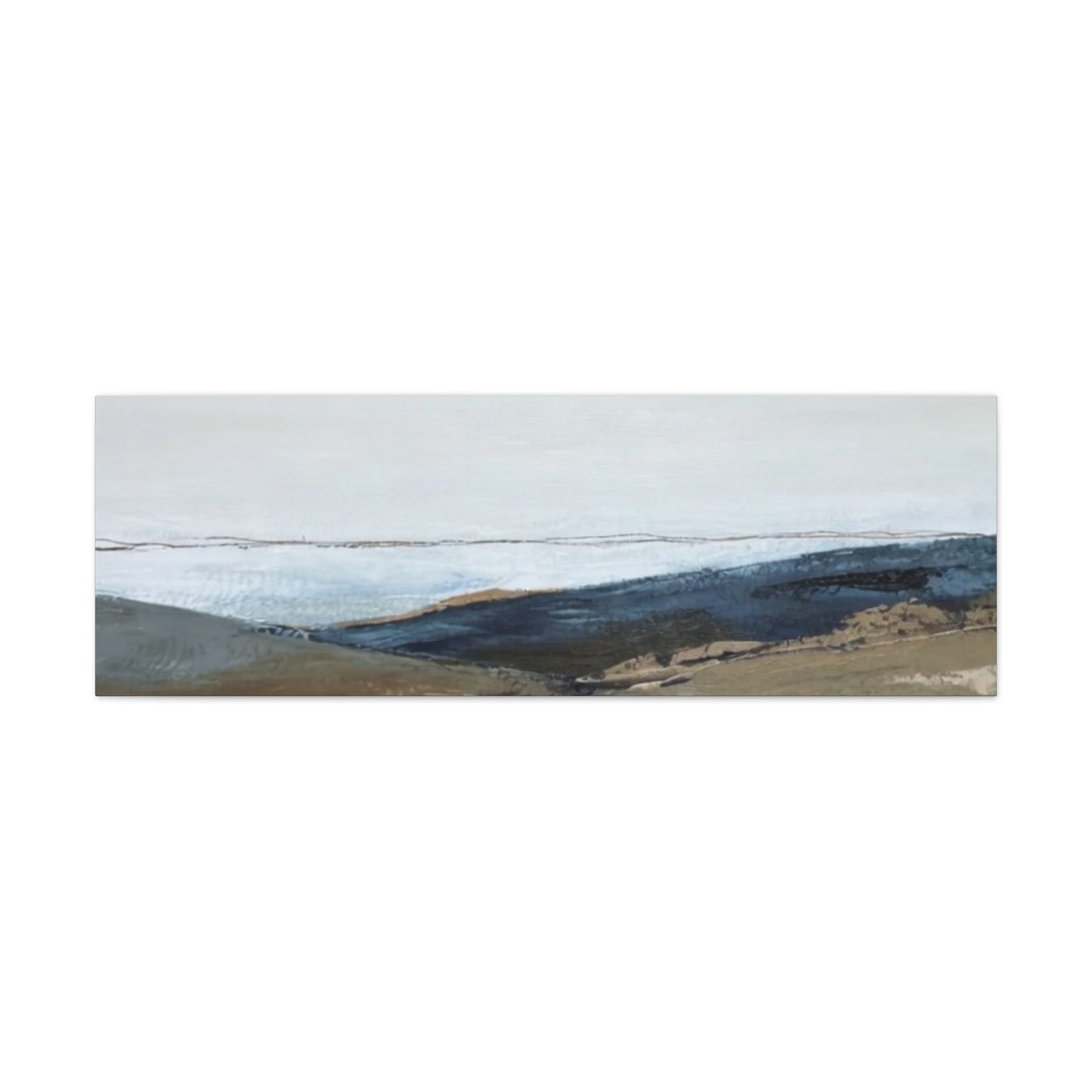 Abstract Coastal Landscape Canvas — Stretched Matte Wall Art