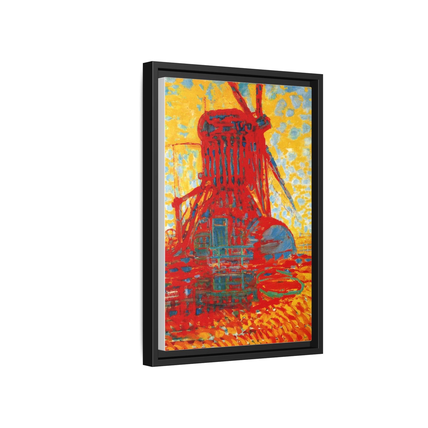 Mill by Sunlight by Piet Mondrian Matte Framed Canvas Wall Art Print