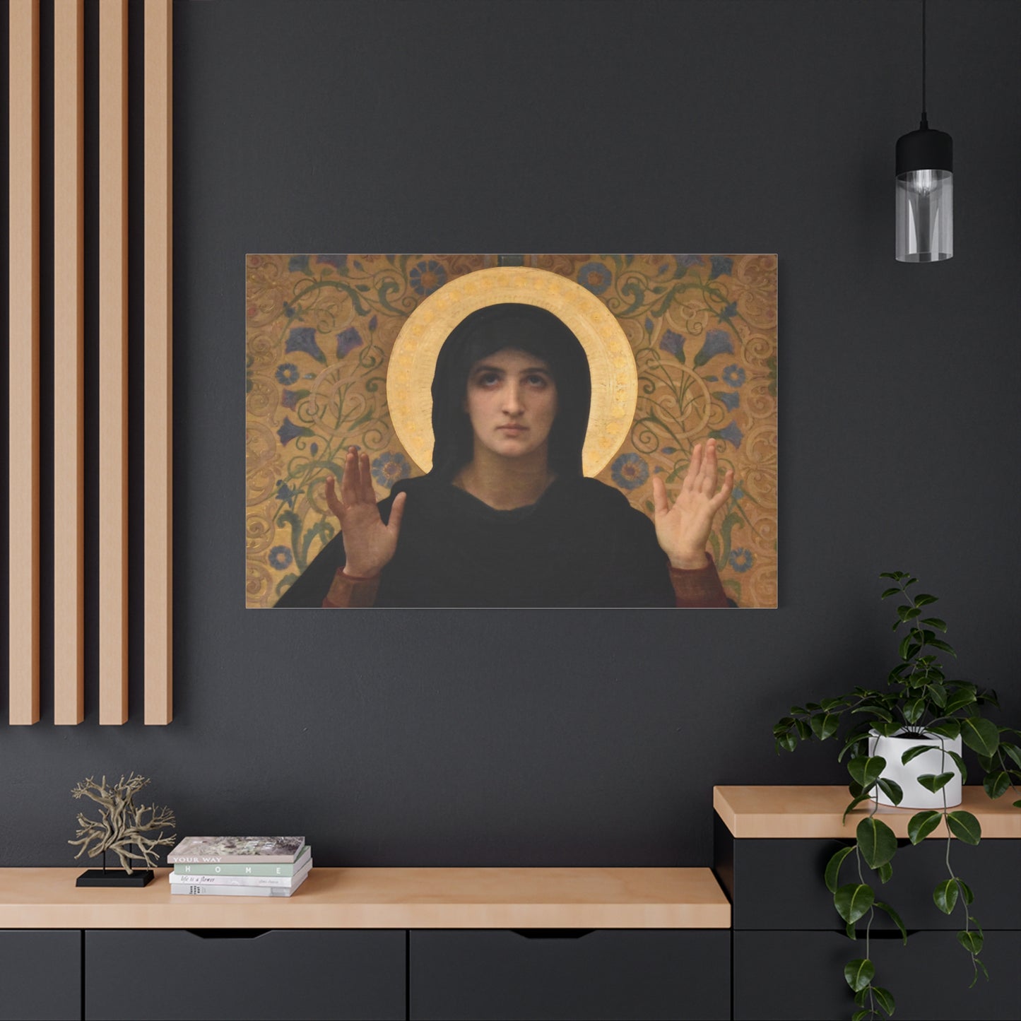 La Vierge consolatrice by William Adolphe Bouguereau Matte Stretched Wall Art