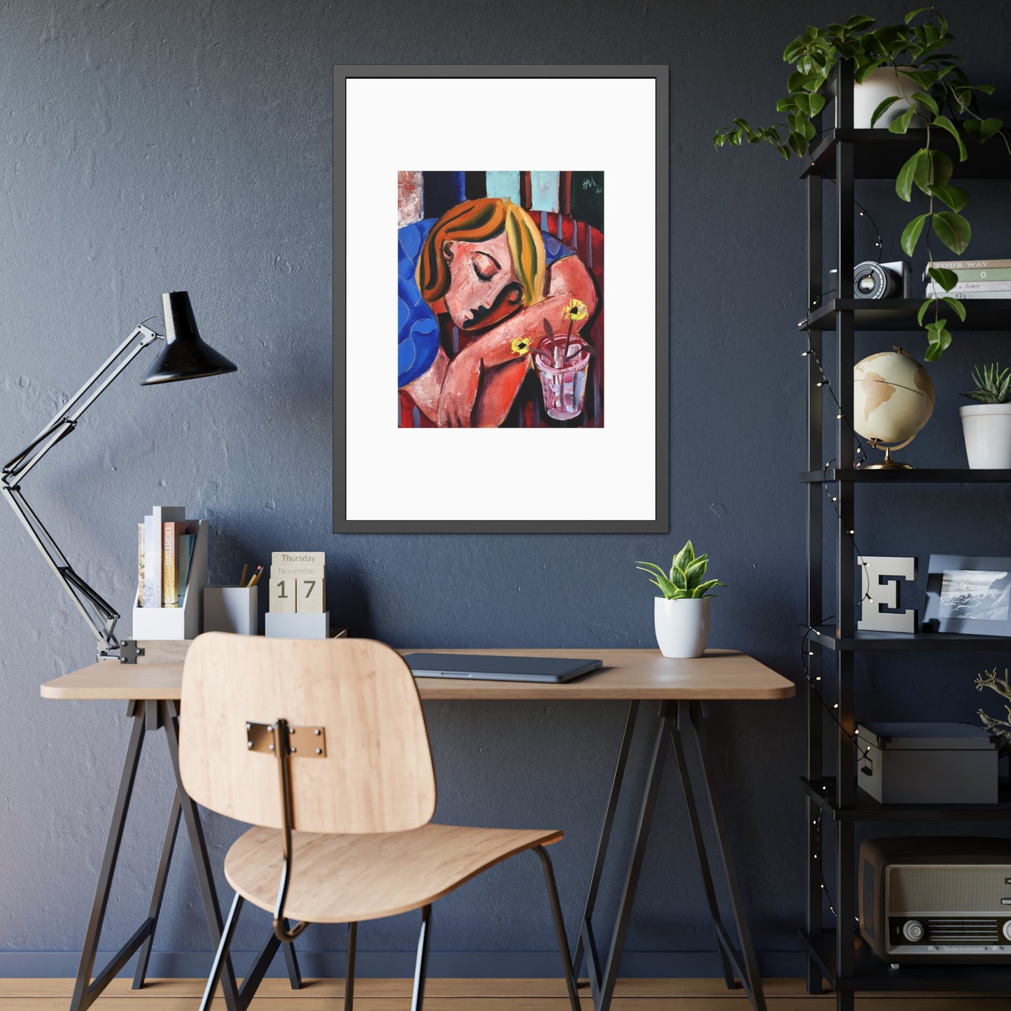 When she finally woke the world around her had changed unrecognizably by Hennie Niemann jnr Framed Wall Art Print
