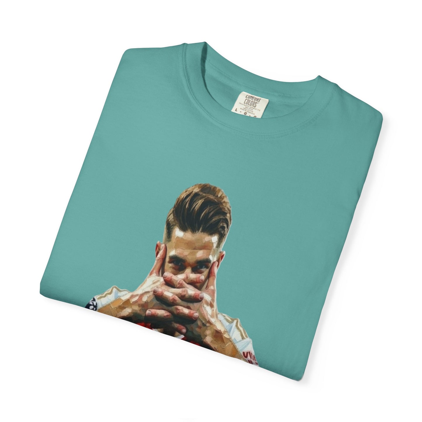 Soccer Celebration T-Shirt — Emirates 'Fly Better' Jersey Design