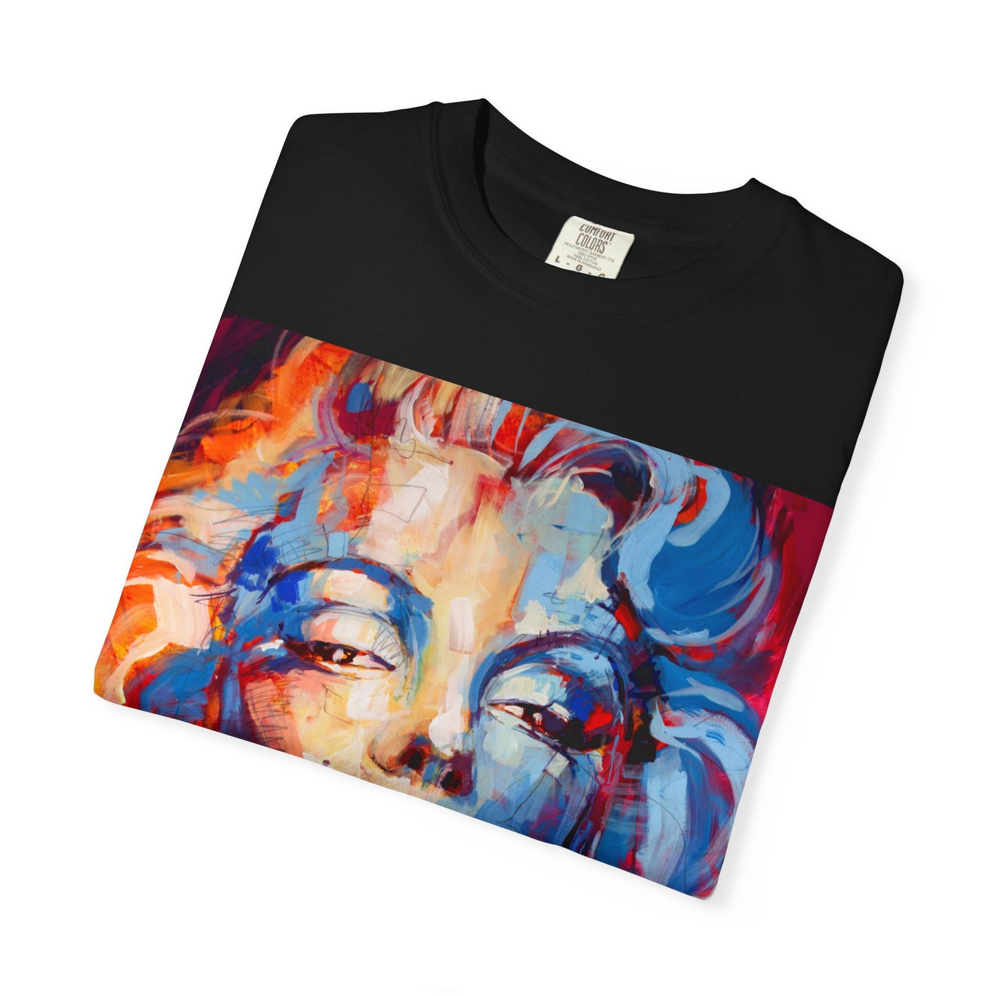Artistic Pop Portrait T-Shirt — Colorful Marilyn-Inspired Graphic Tee